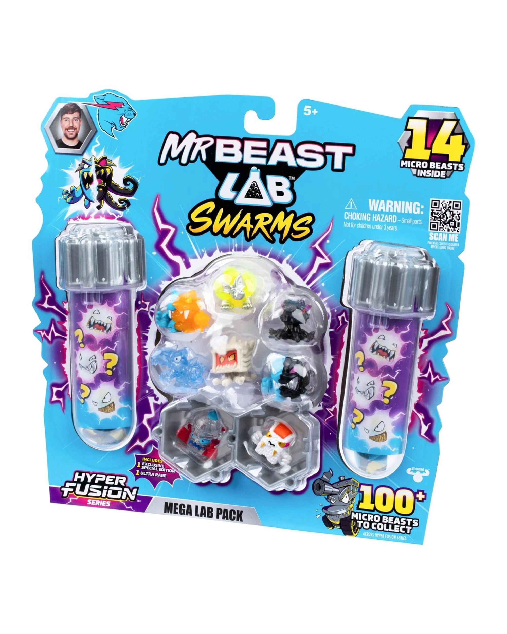5 Mr Beast Lab Swarms Hyper Fusion Series Mega Lab 14 Figure Pack - Megawatt Mammoth, 5 of 7