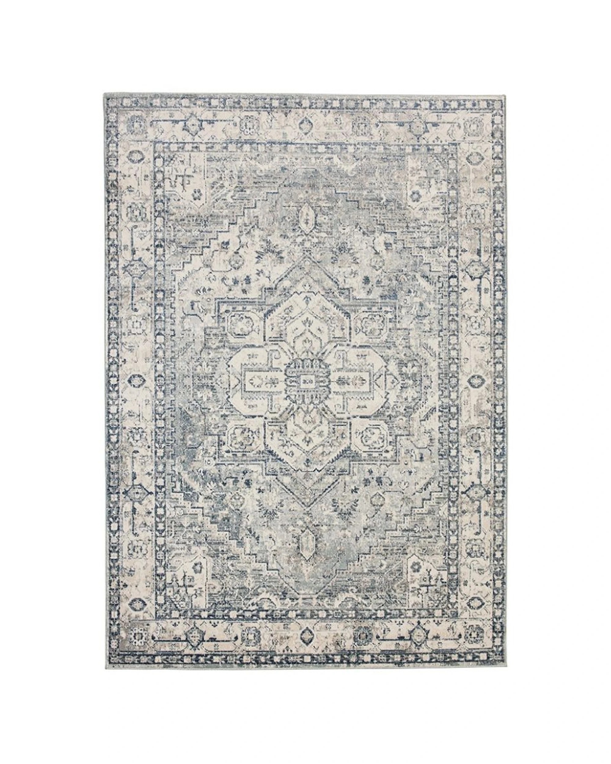 Fab Habitat Samsun Traditional Distressed Rug 196cm x 300cm - Multi - Kmart
