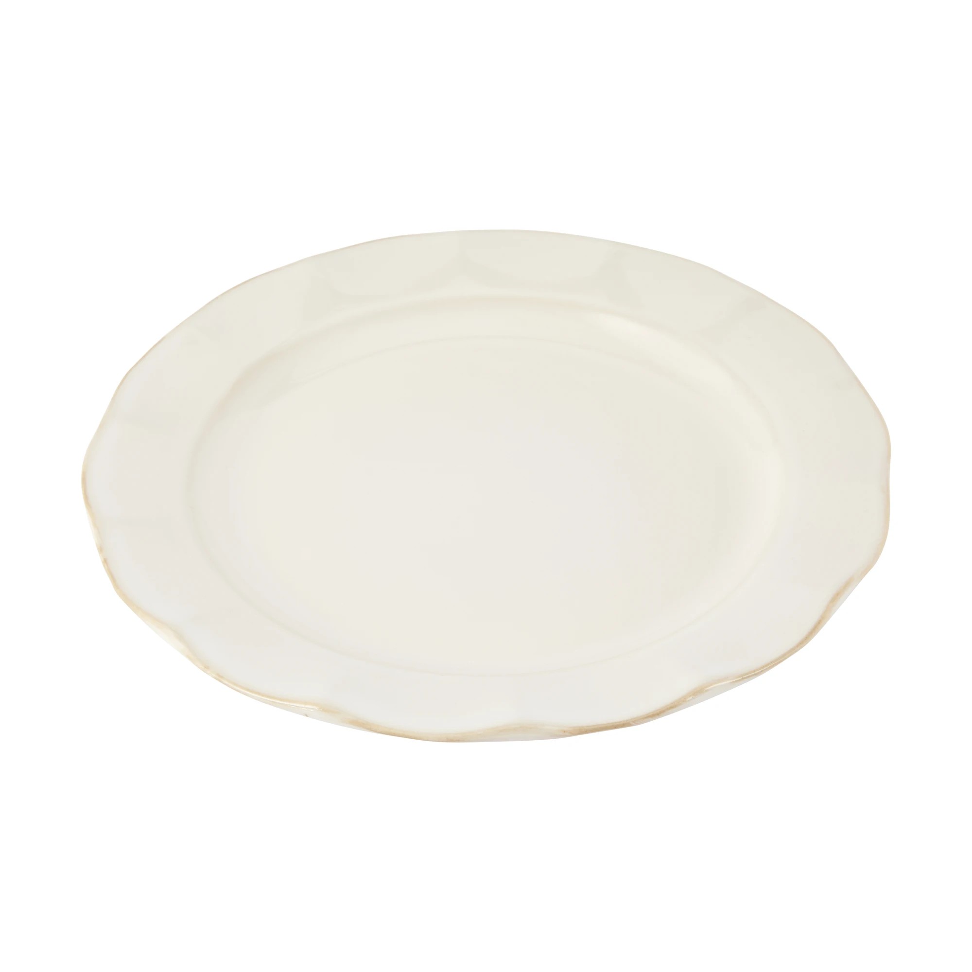 1 White Petal Dinner Plate, 1 of 4