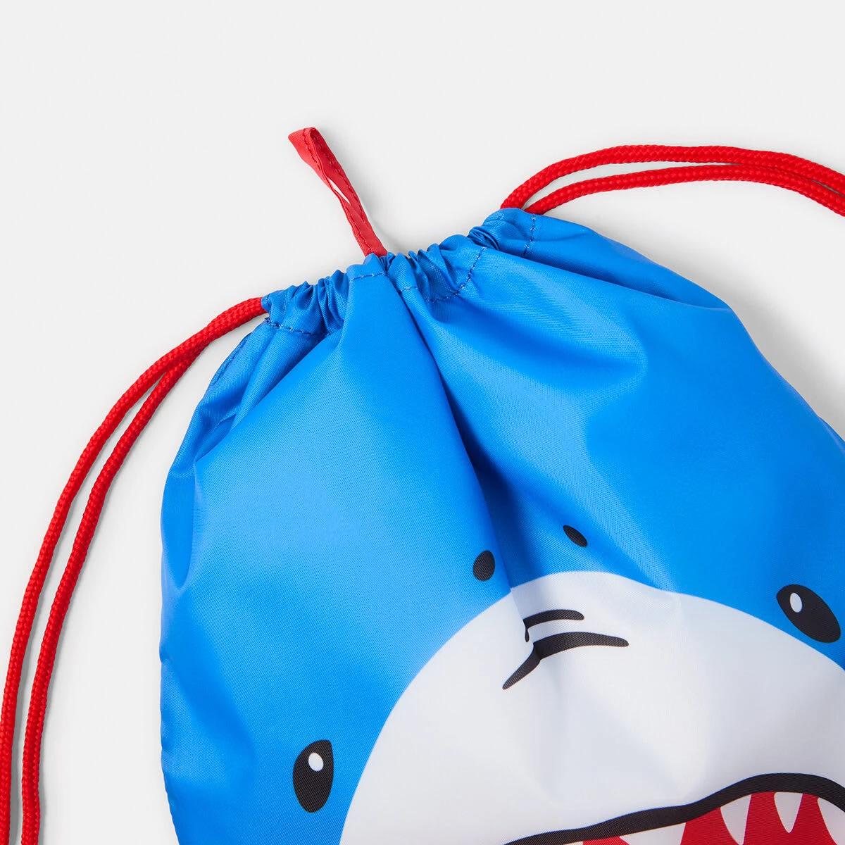 4 Novelty Drawstring Bag Shark, 4 of 4