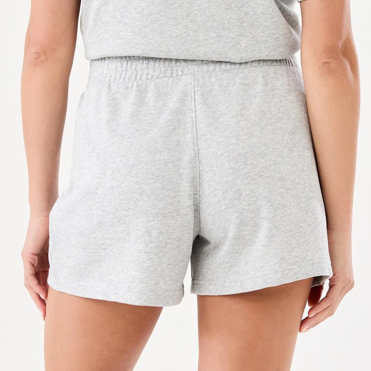 3 Active Womens Terry Everyday Shorts Grey Marle, 3 of 6
