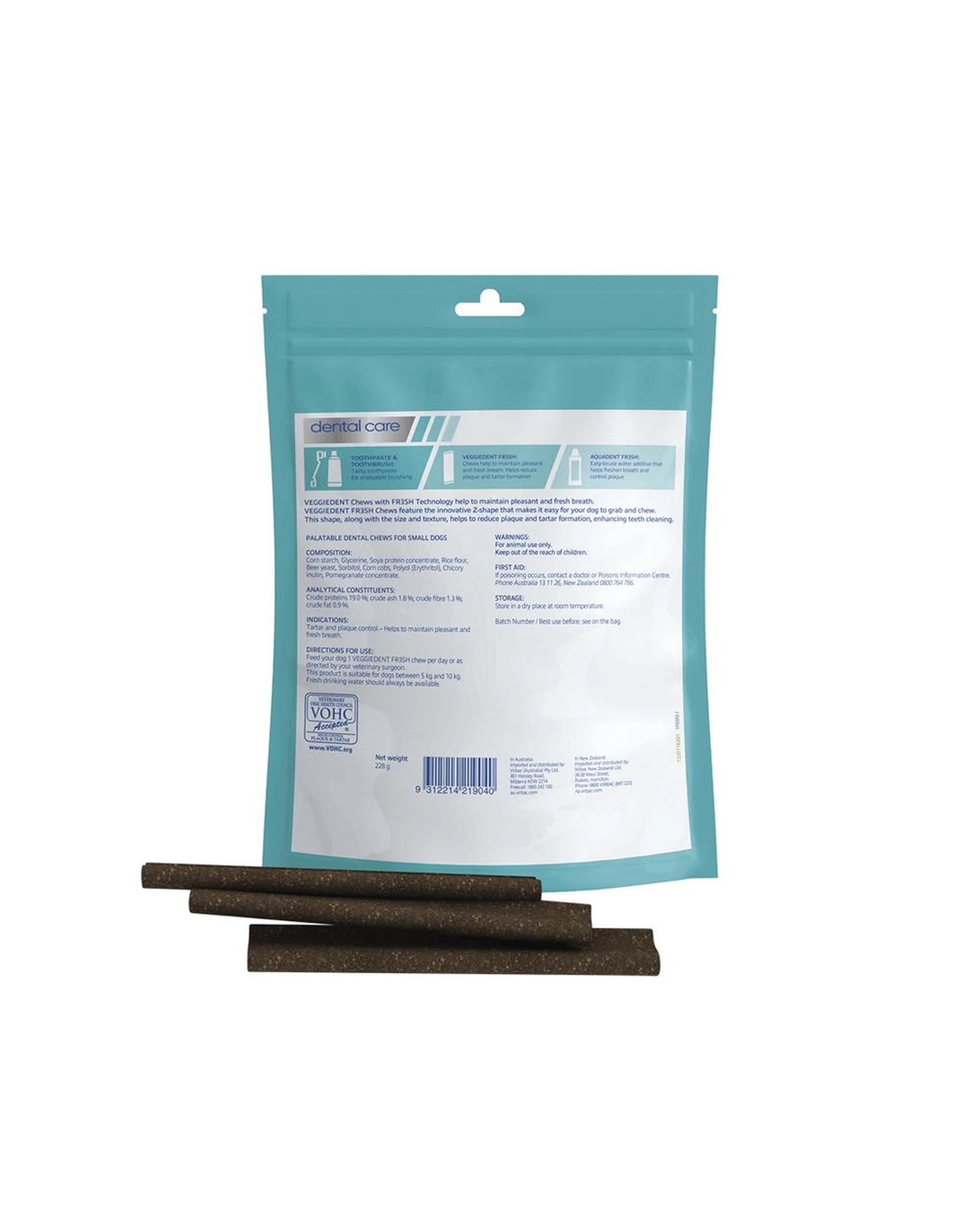 2 Veggiedent Fresh Small 5-10kg 15 Chews, 2 of 3