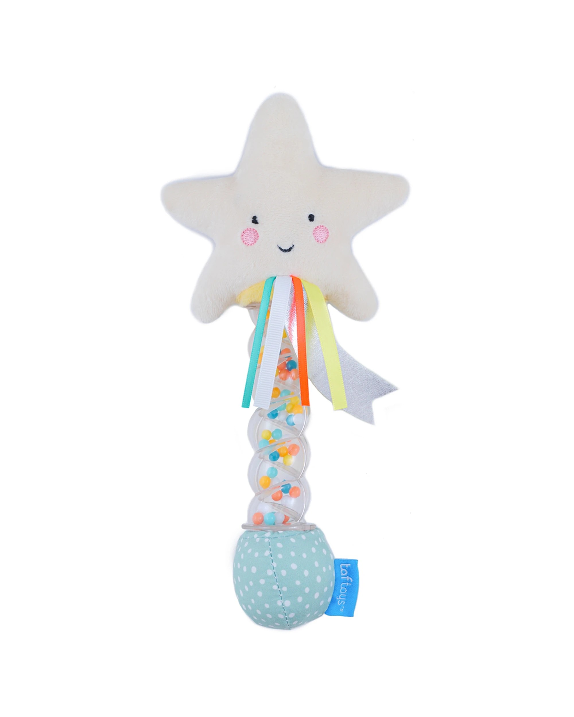 1 Taf Toys Star Rain Stick Rattle Plush Soothing Sounds Baby Toy Sensory - Multi, 1 of 4
