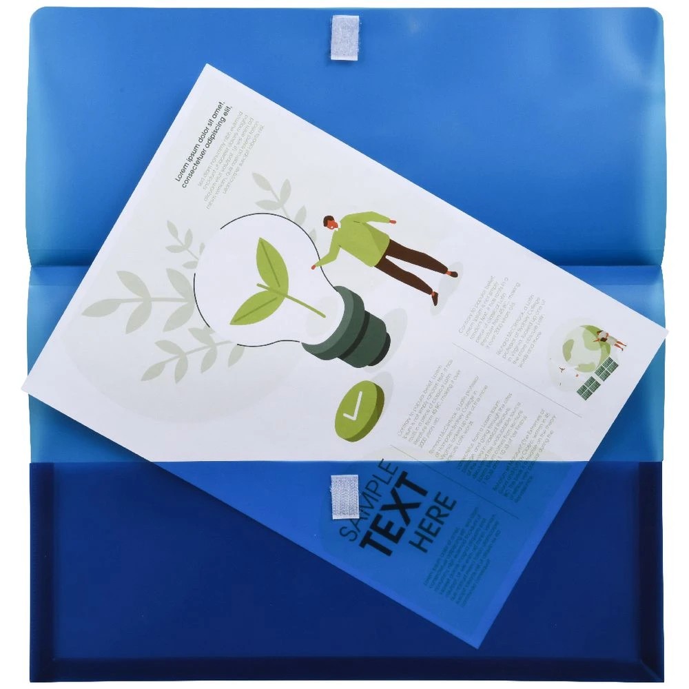 3 J.Burrows Document Wallet Blue 4 Pack, 3 of 3