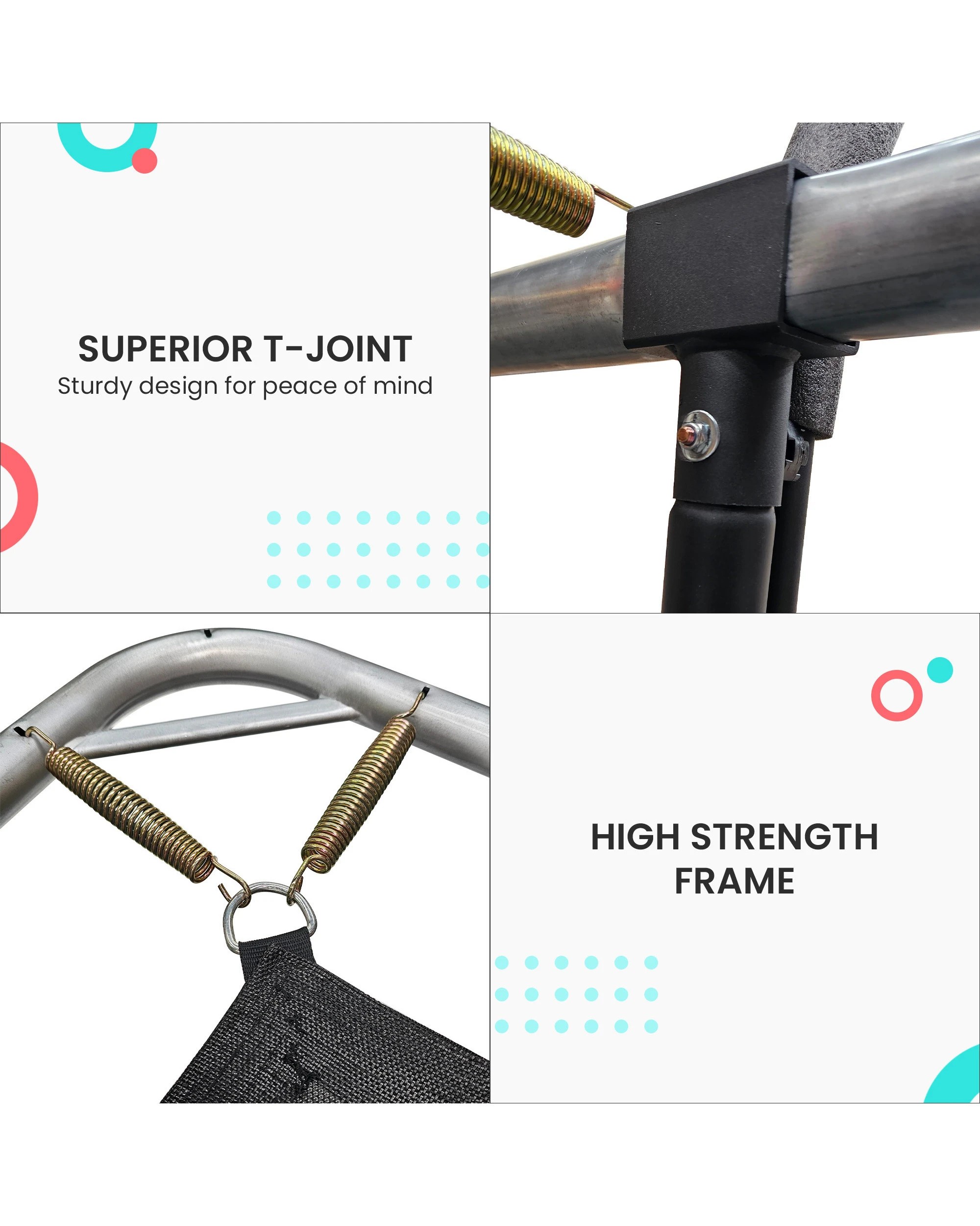 6 Kahuna 6 ft x 9 ft Rectangular Outdoor Trampoline - Orange - Orange, 6 of 10