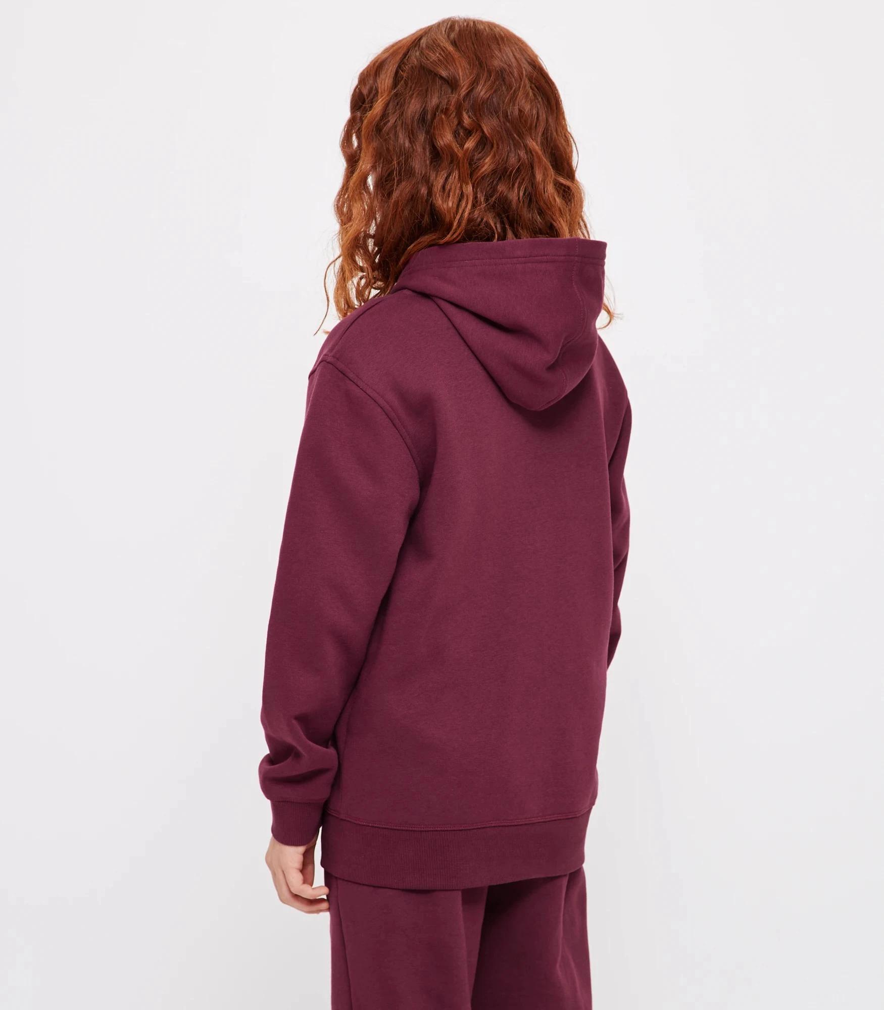 3 Target School Zip Thru Fleece Hoodie BURGUNDY, 3 of 7