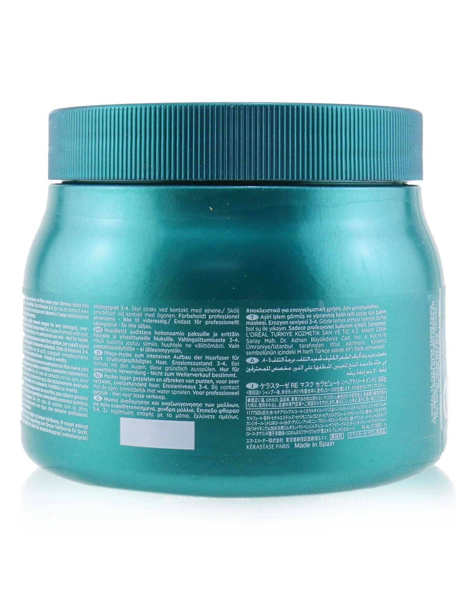 3 Kerastase Resistance Masque Therapiste Fiber Quality Renewal Hair Mask 500ml/16.9oz, 3 of 4