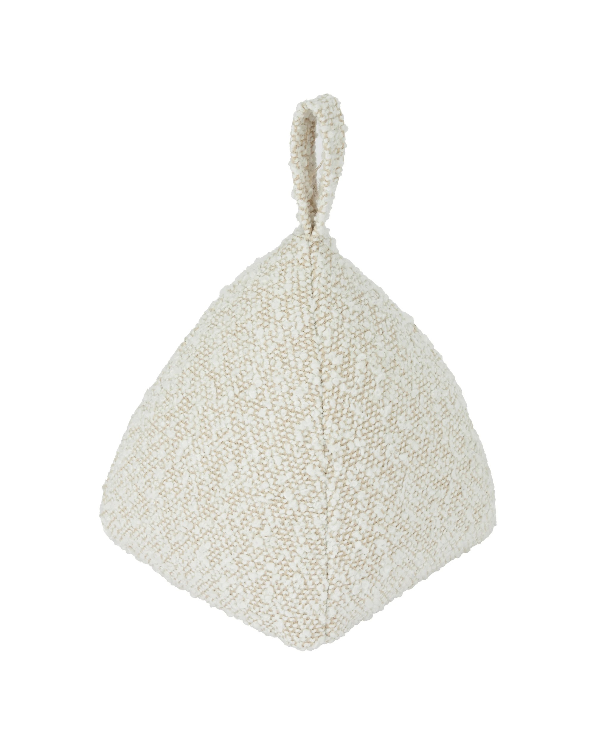 2 Boucle Cream Door Stop, 2 of 5