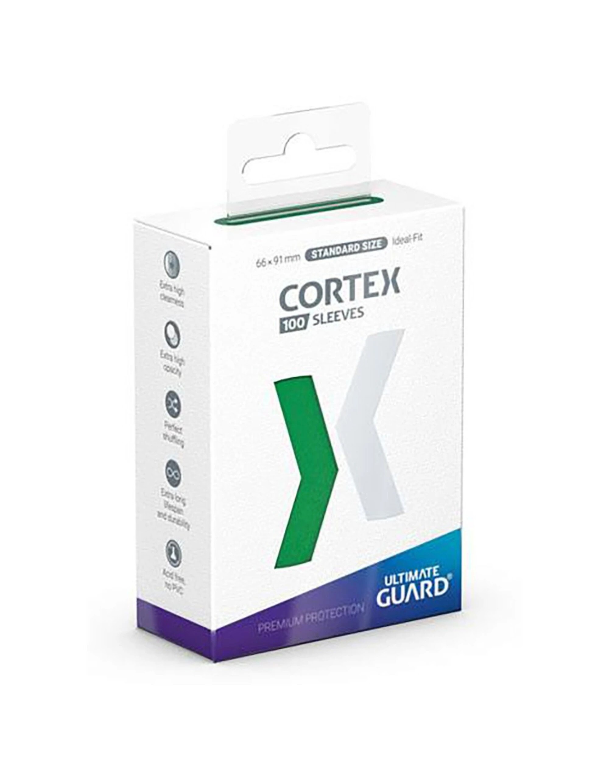 1 Ultimate Guard TCG - CORTEX Trading Card Sleeves 100-Pack - Green, 1 of 2