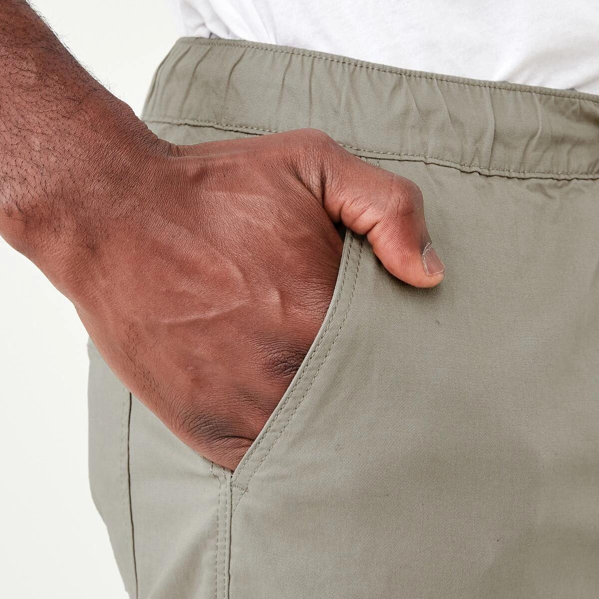 5 Elastic Waist and Cuffed Cargo Pants ALUMINIUM, 5 of 7