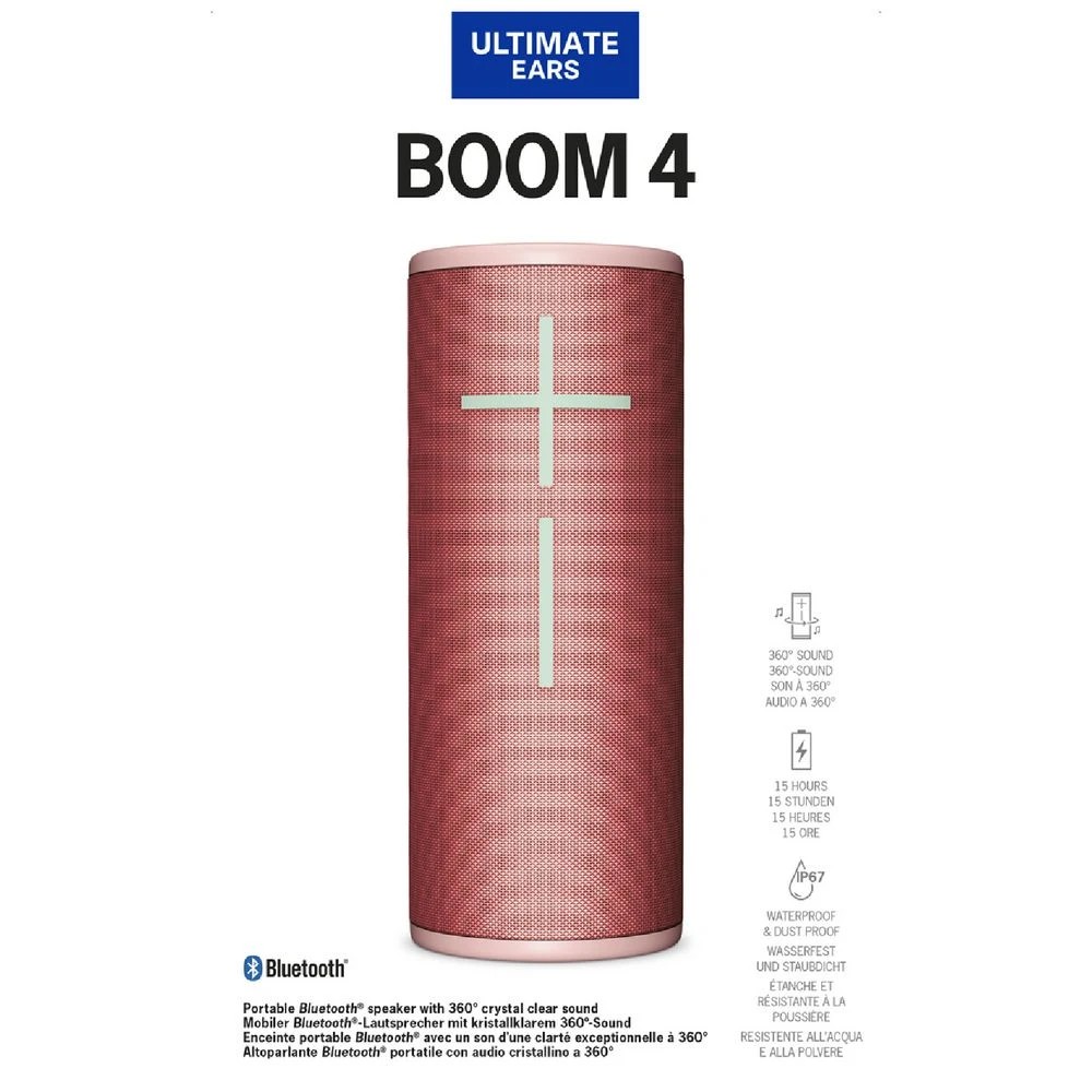 4 Ultimate Ears Boom 4 Raspberry, 4 of 6