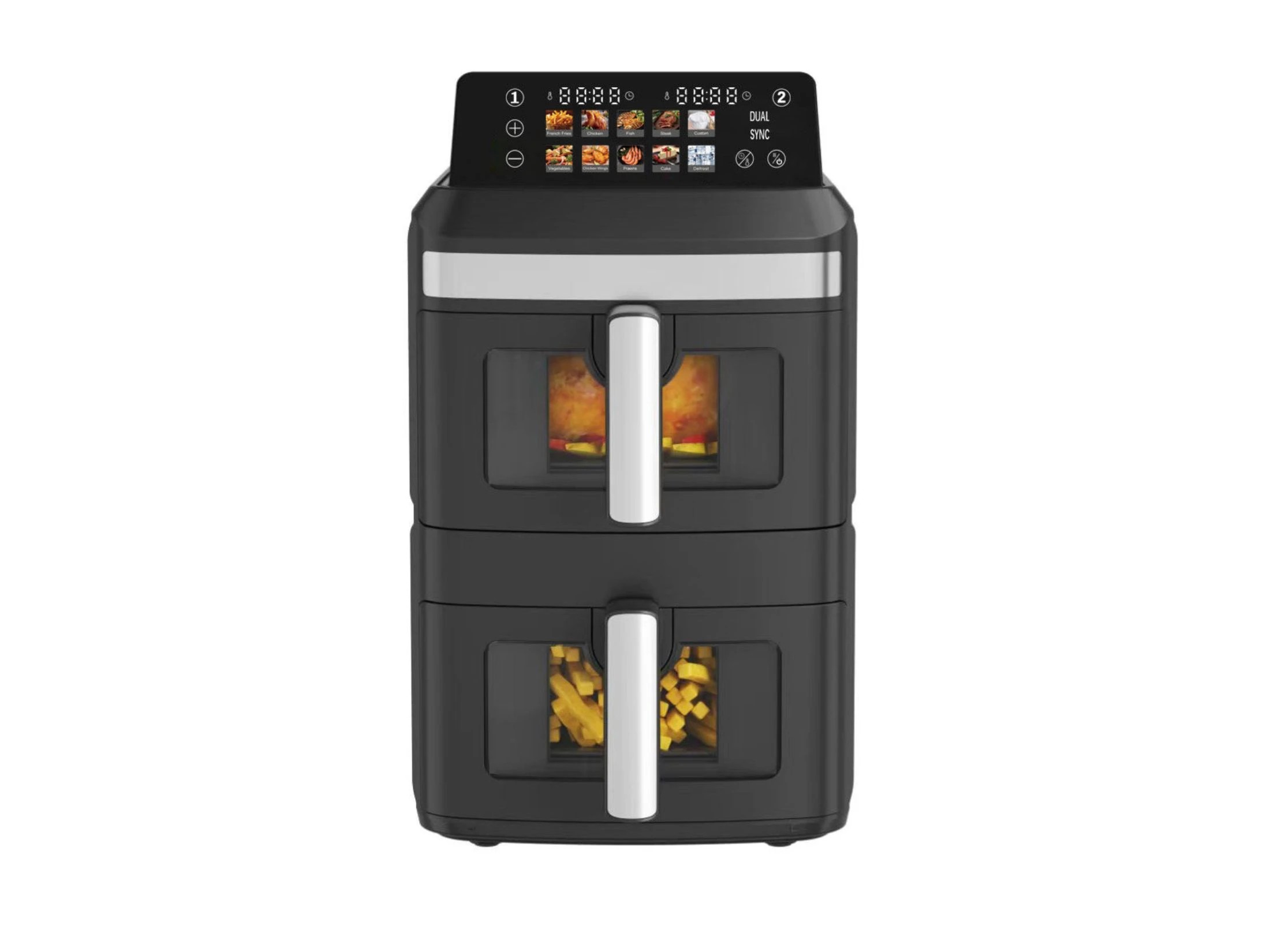 3 Healthy Choice 13L Dual Zone 2300W Double Stack Air Fryer with Foldable Top Display, 3 of 6