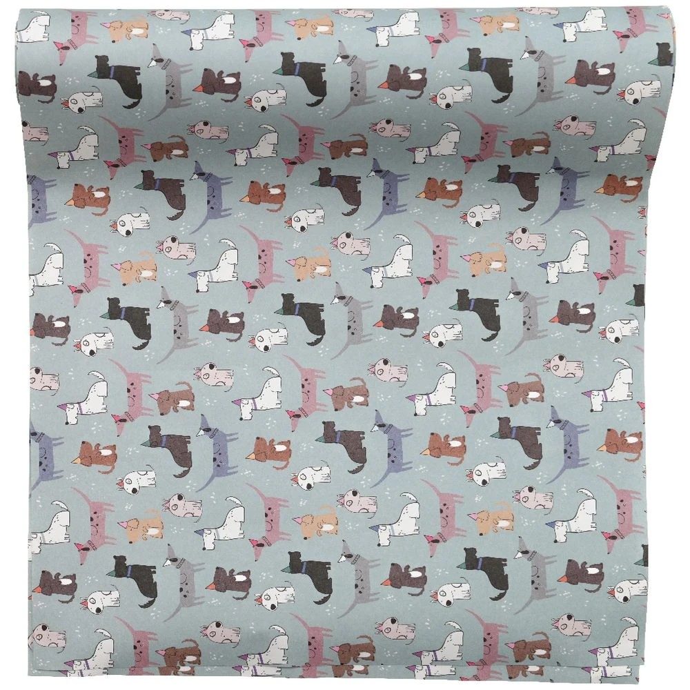 3 Otto Gift Wrap 390mm x 3m Dogs 2 Pack, 3 of 3
