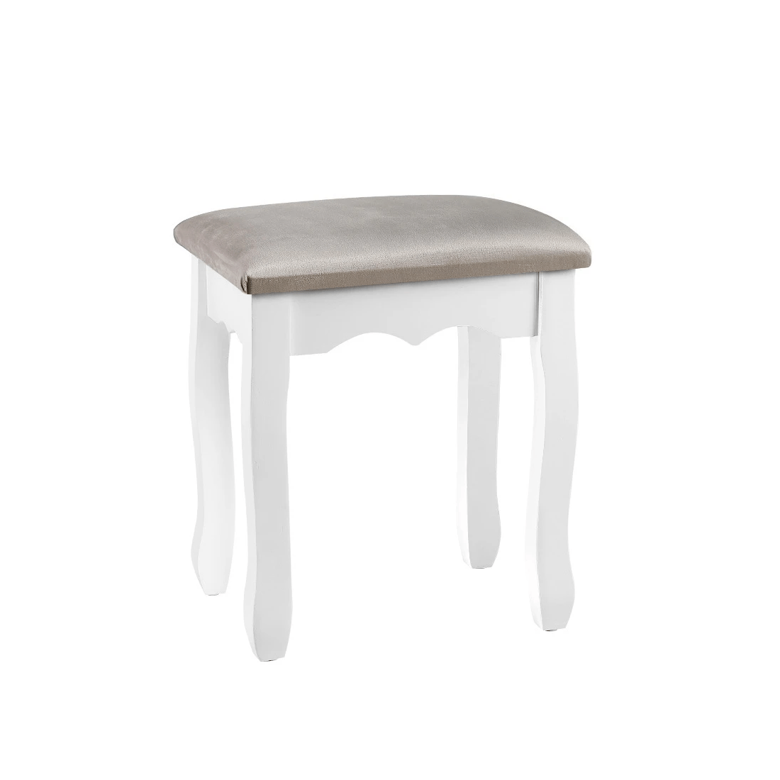 1 Artiss Dressing Table Stool Velvet - Grey, 1 of 6