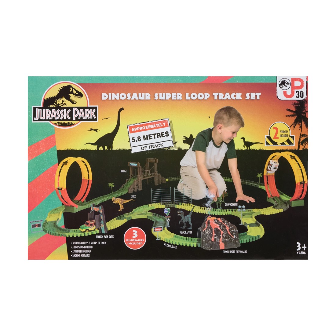 10 Jurassic Park Dinosaur Super Loop Track Set, 10 of 10