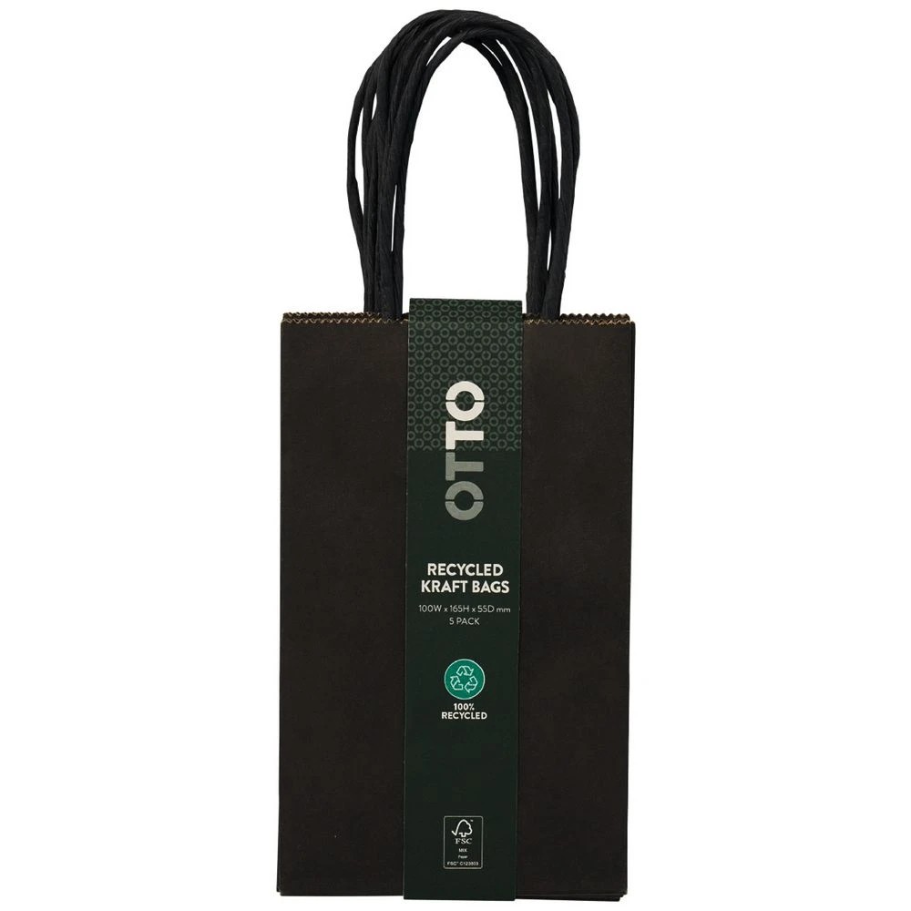 2 Otto Kraft Bags Micro Black 5 Pack, 2 of 2