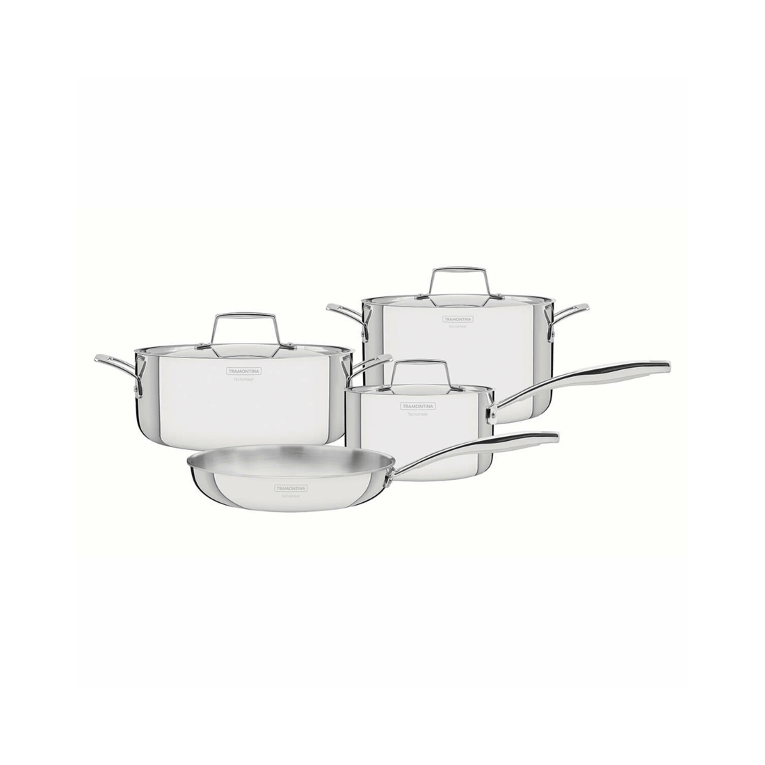 1 Tramontina Grano 4 Piece Tri-Ply Stainless Steel Cookware Set, 1 of 4