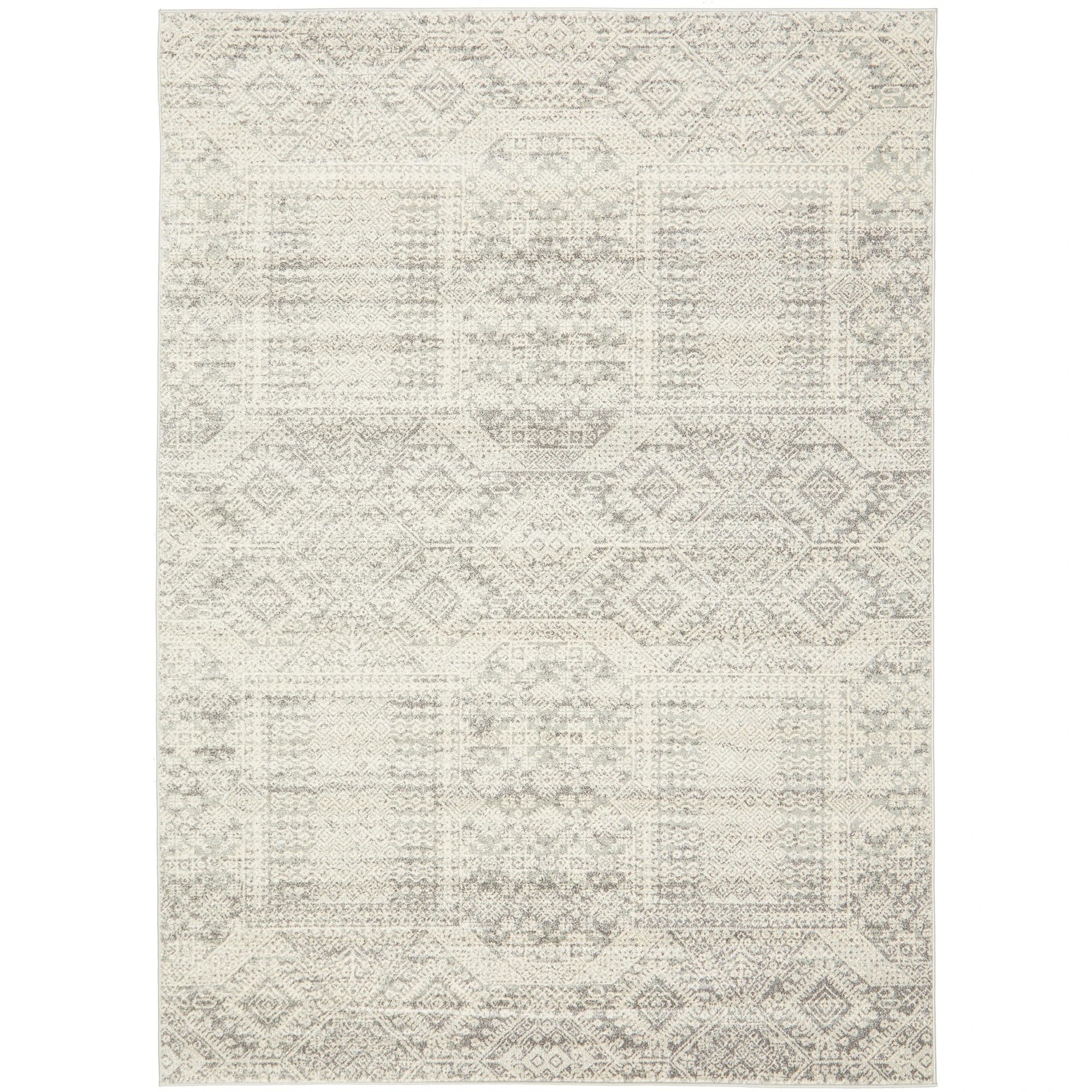 1 Common Ground Rugs Phantom 351 290x200cm - Large Floor Rug - Silver, 1 of 9
