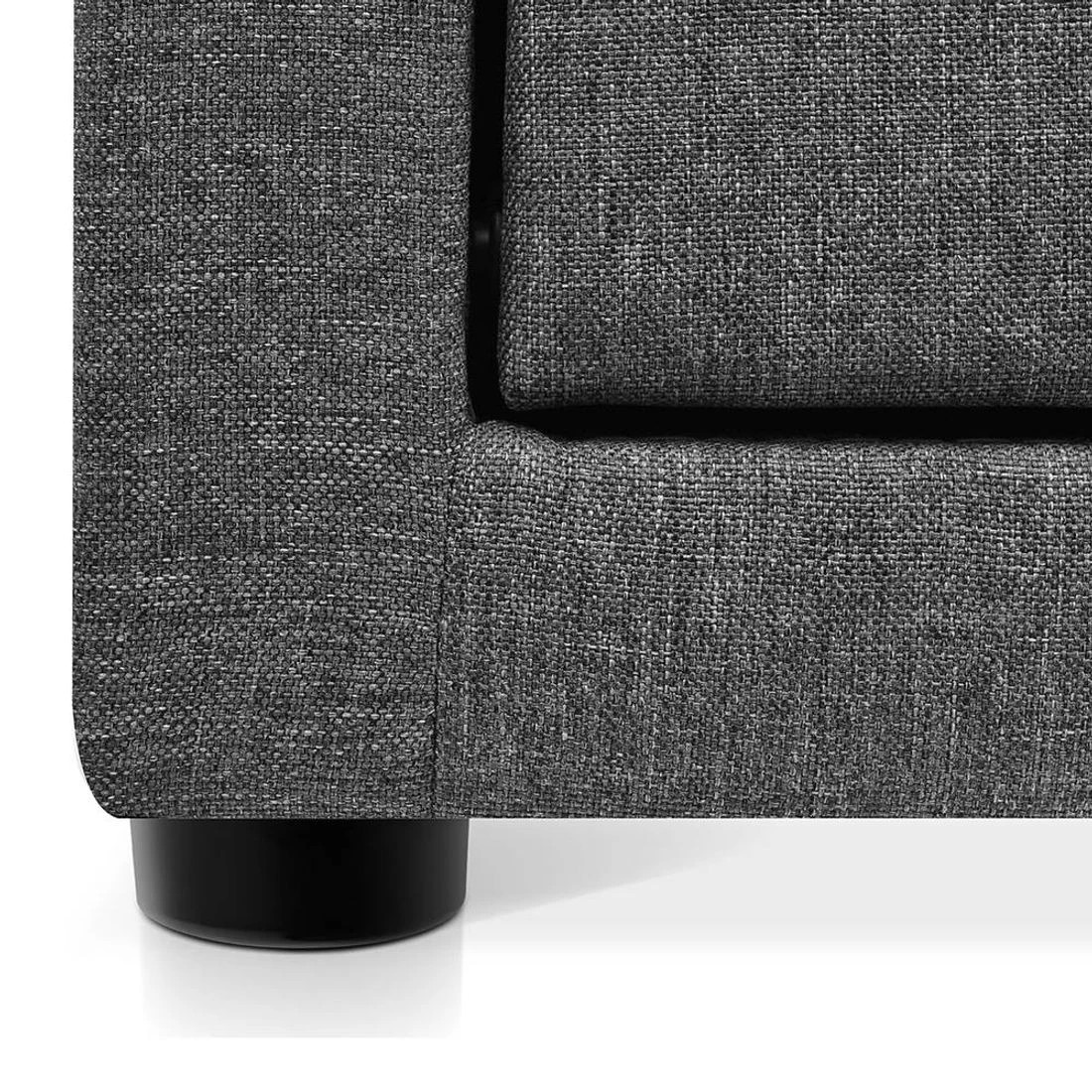 9 Artiss Bedside Table 2 Drawers Fabric - Grey, 9 of 10