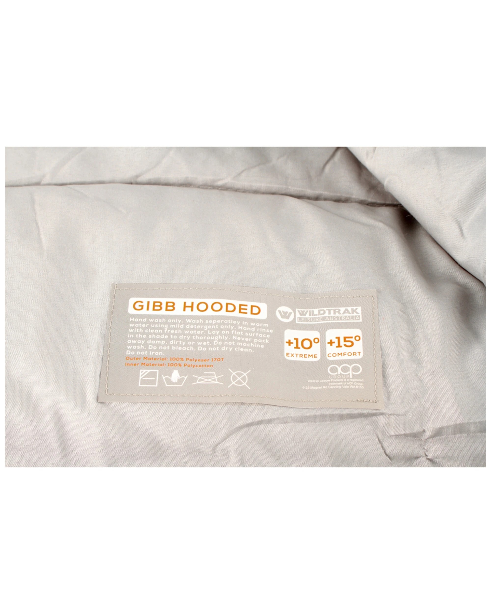 5 Wildtrak Gibb Hooded Sleeping Bag 10 Degree Rating 1.1kg Lightweight, 5 of 5