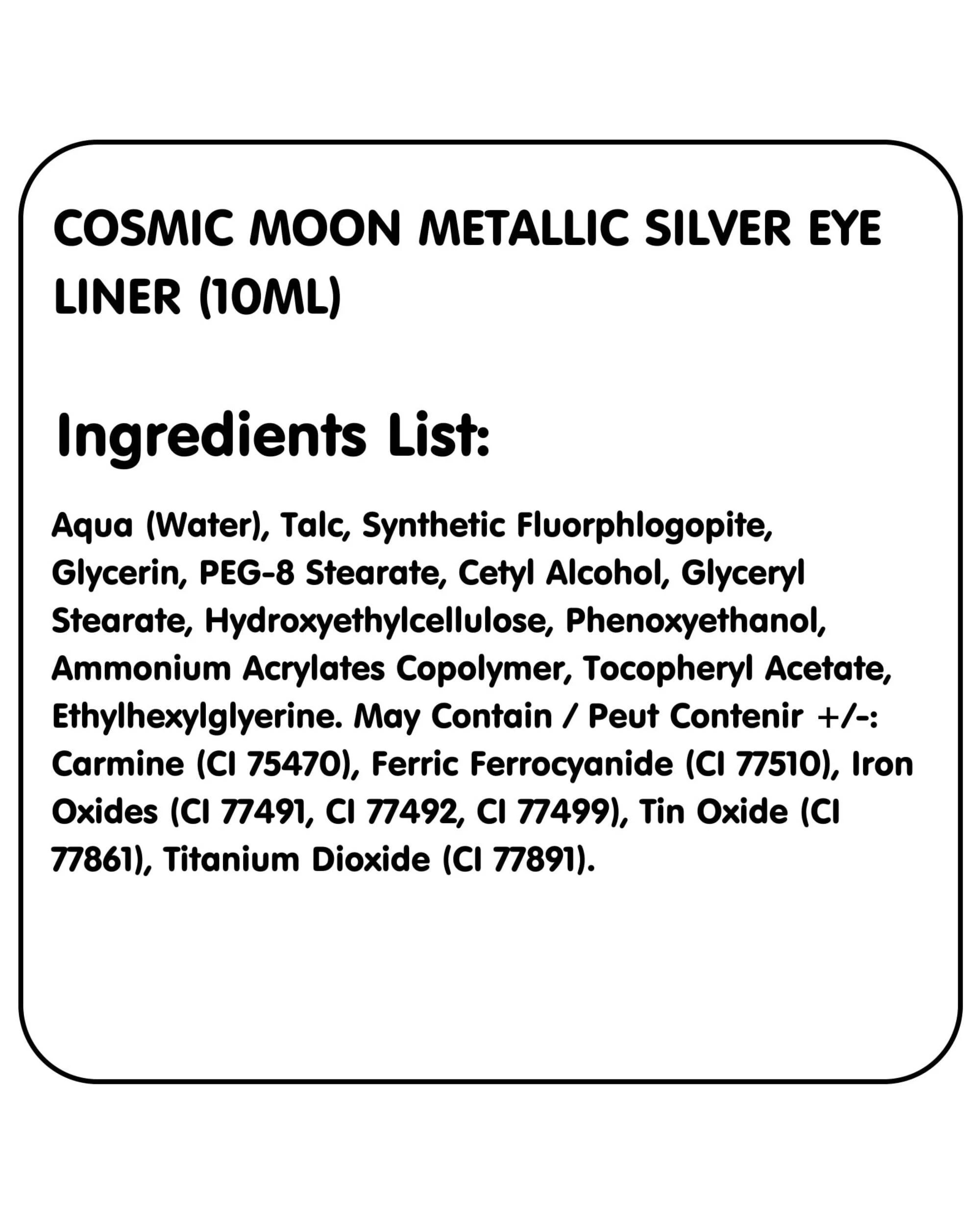 2 Oceana Cosmic Moon Metallic Eye Liner - One Size - Silver, 2 of 4