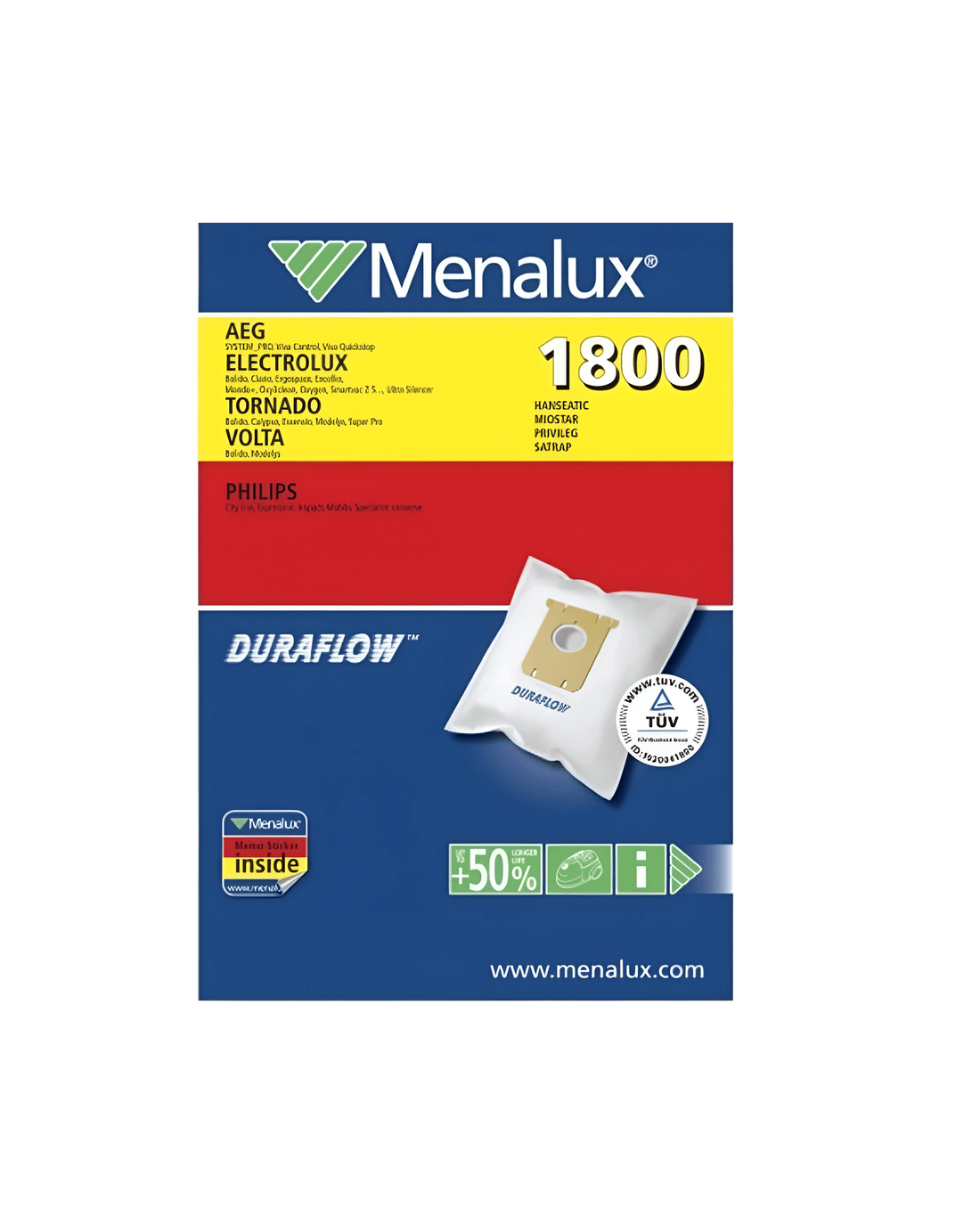 Electrolux Vacuum Bags Menalux 1800 - White - Kmart