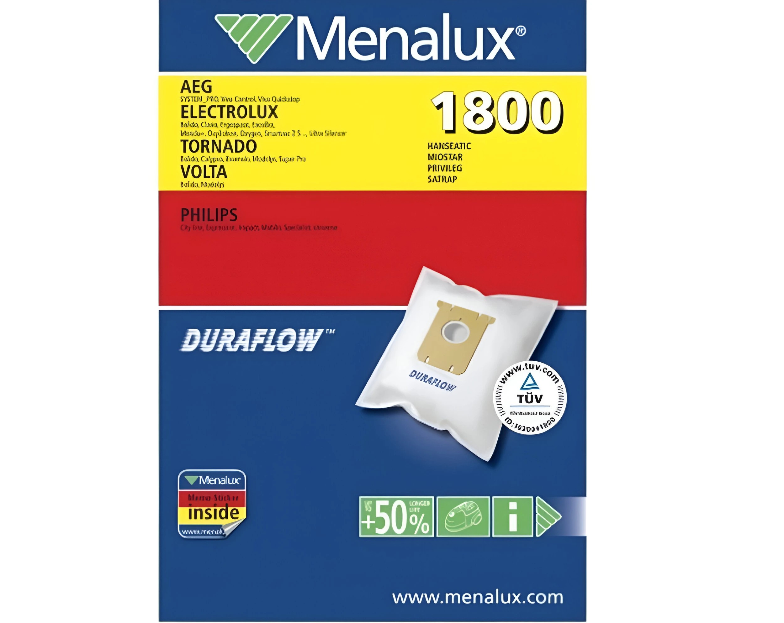 Electrolux Vacuum Bags Menalux 1800 - White - Kmart