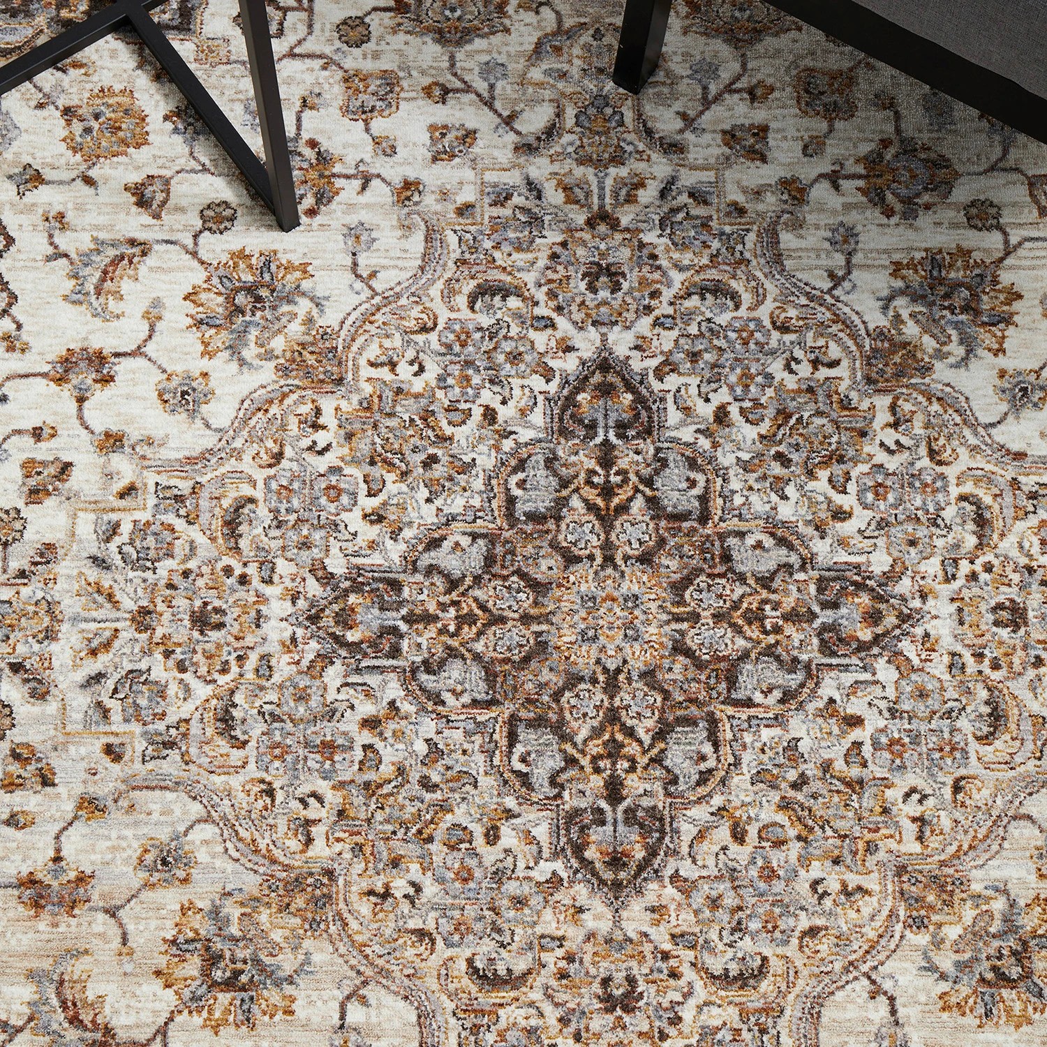 4 Common Ground Rugs Jaipur 77 380x300cm - Extra Large Power Loomed Floor Rug - Silver, 4 of 9