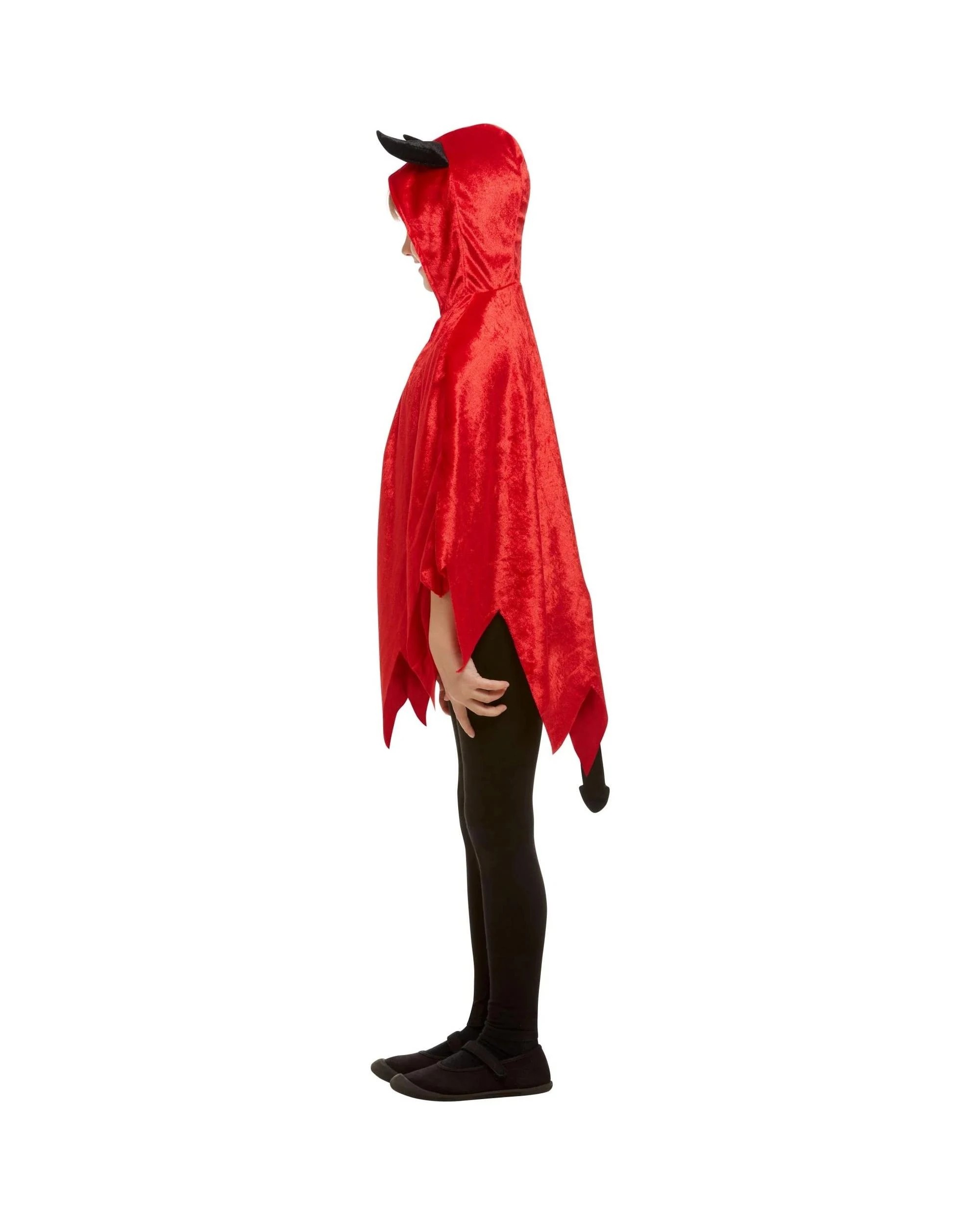 2 Unisex Devil Hooded Cape Child Costume, 2 of 8
