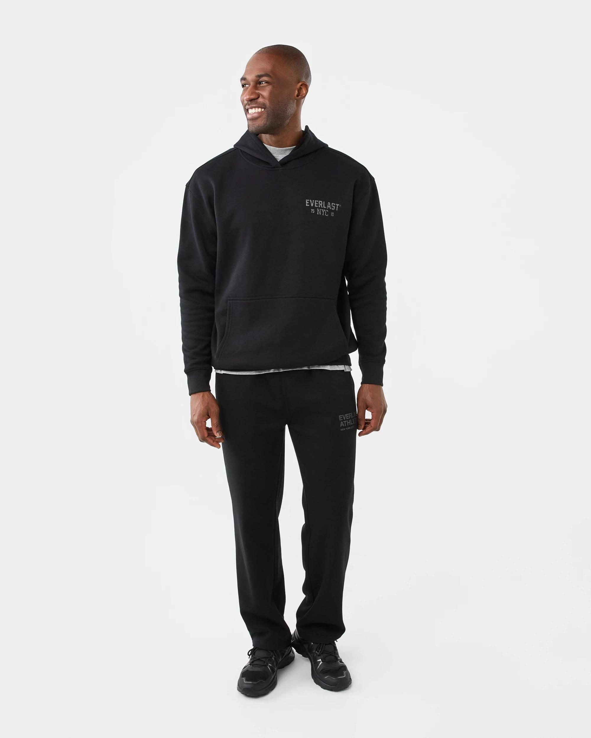 8 Everlast Mens Oversized Trend Hoodie Black, 8 of 8