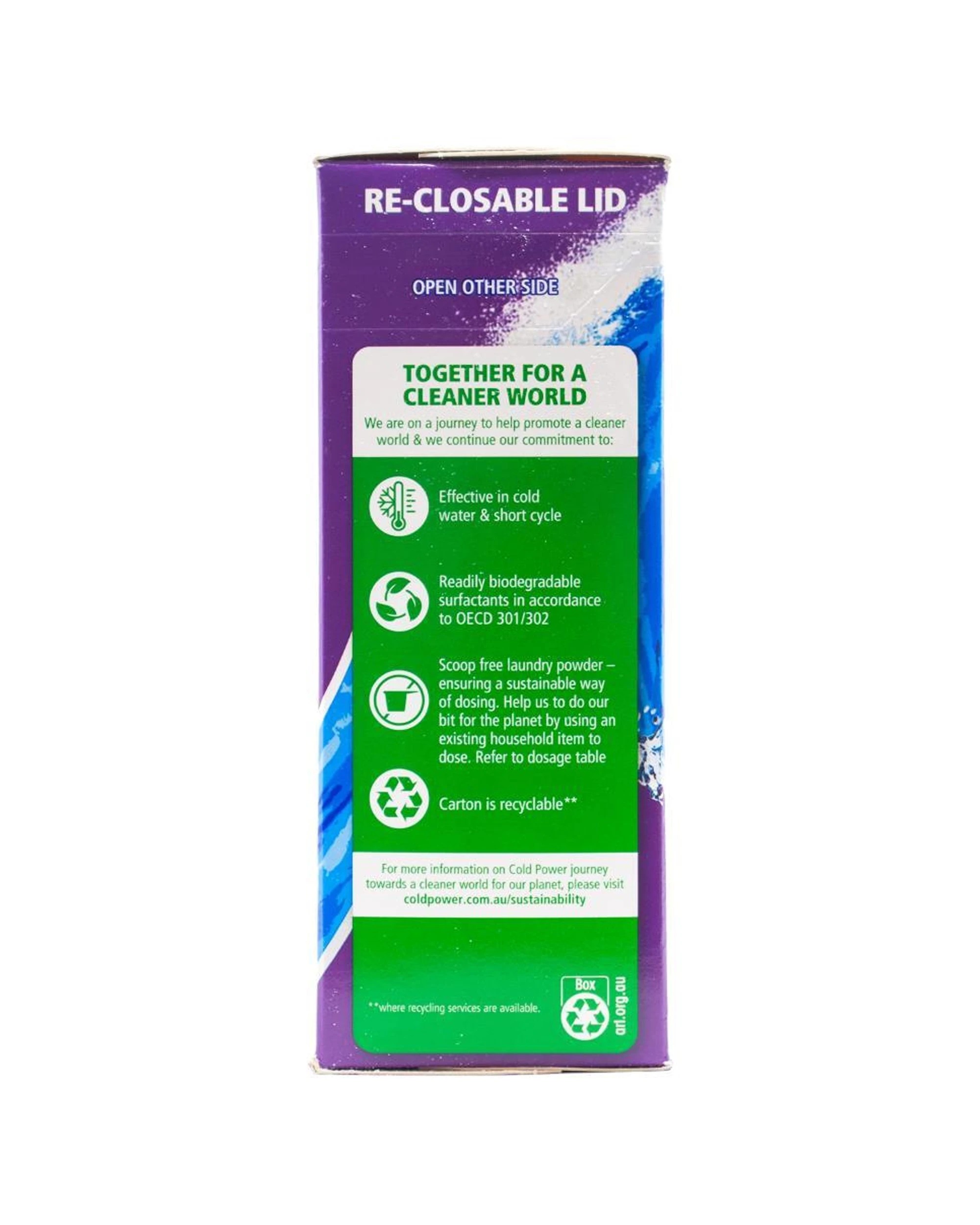 5 Cold Power 6PK Laundry Powder 2kg Advanced Clean Odour Fighter Stain Remov - Purple, 5 of 5