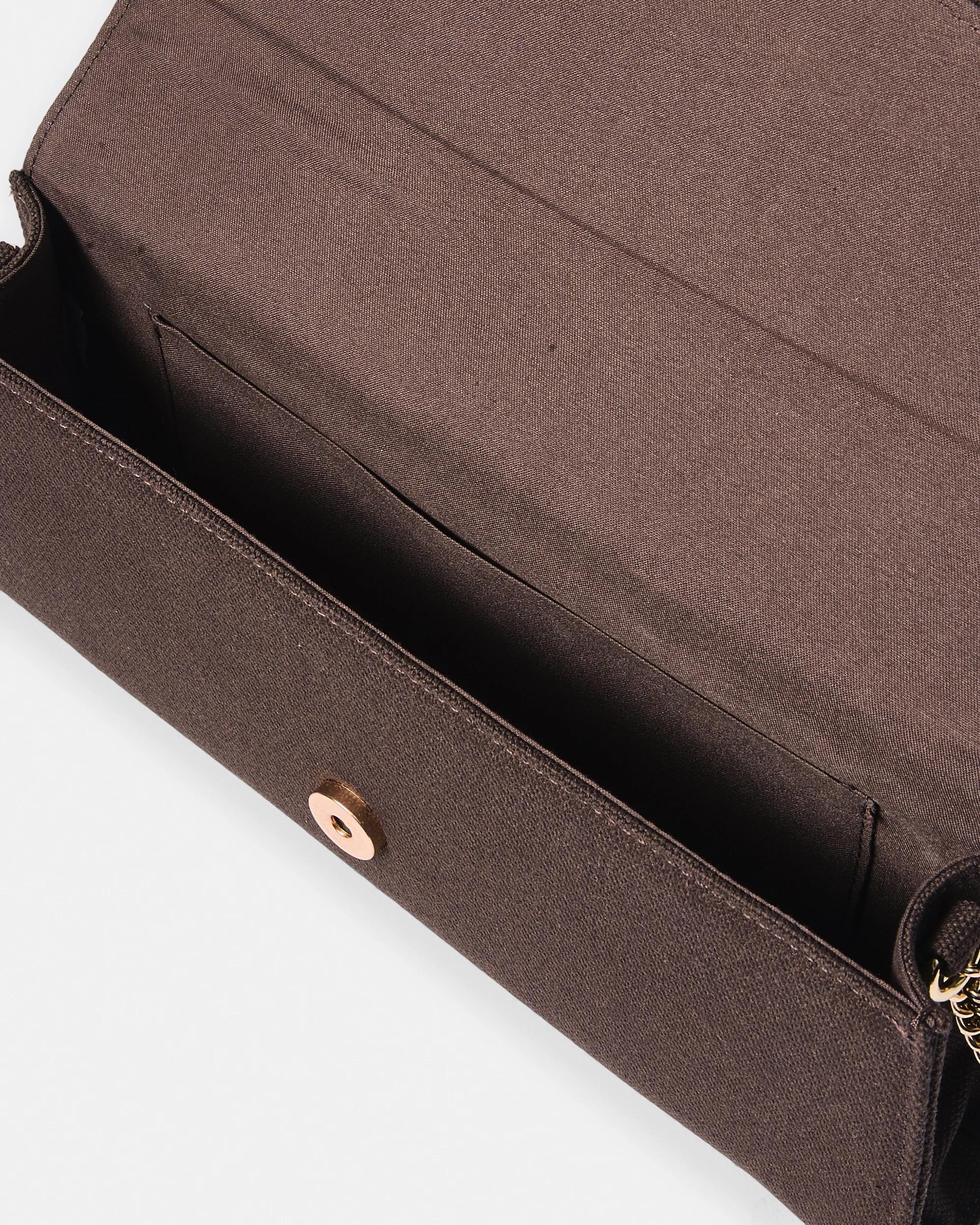 5 Shell Plaque Clutch Choc Plum, 5 of 7