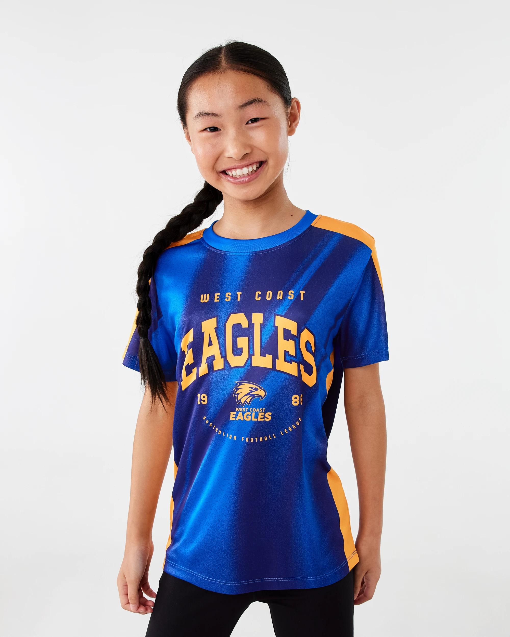 1 Official AFL Youth Training T-shirt West Coast, 1 of 8