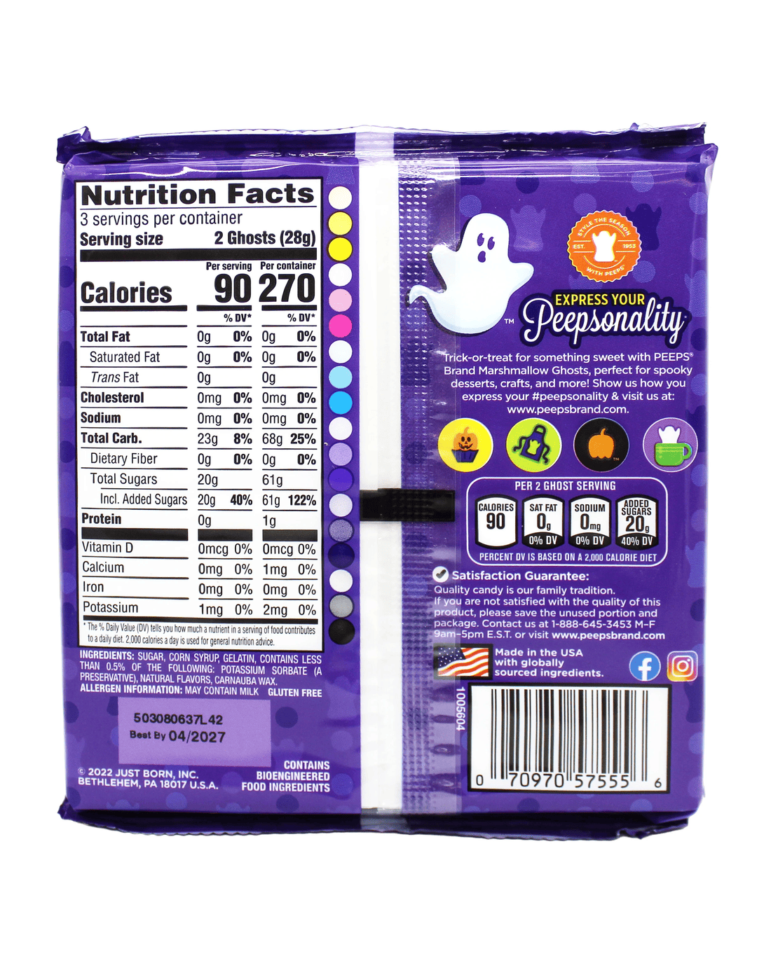 6 Pack Peeps Marshmallow Ghosts 85g - Kmart