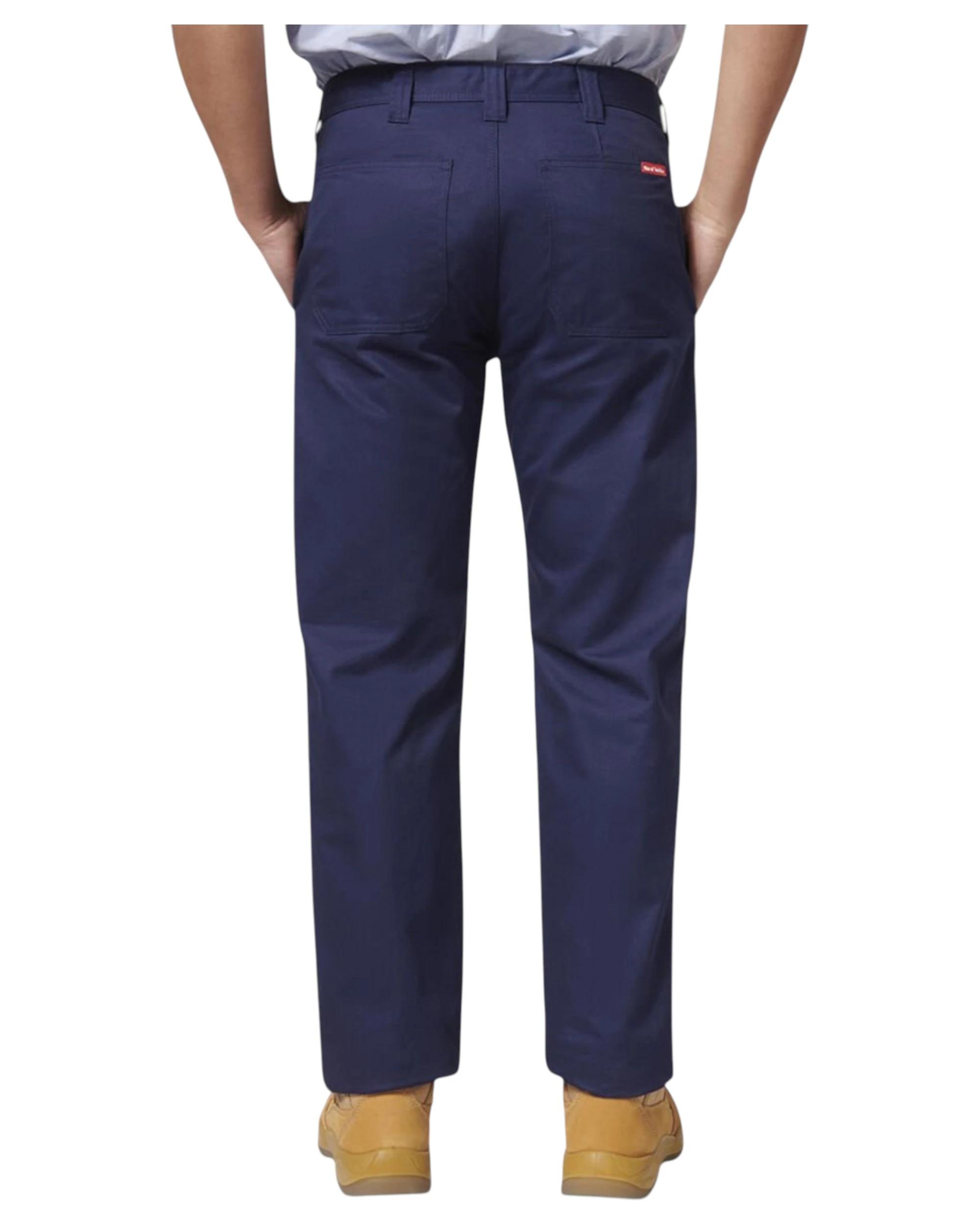 7 Hard Yakka Mens Drill Work Pant Cotton Navy Pants Y02501 NAVY, 7 of 9