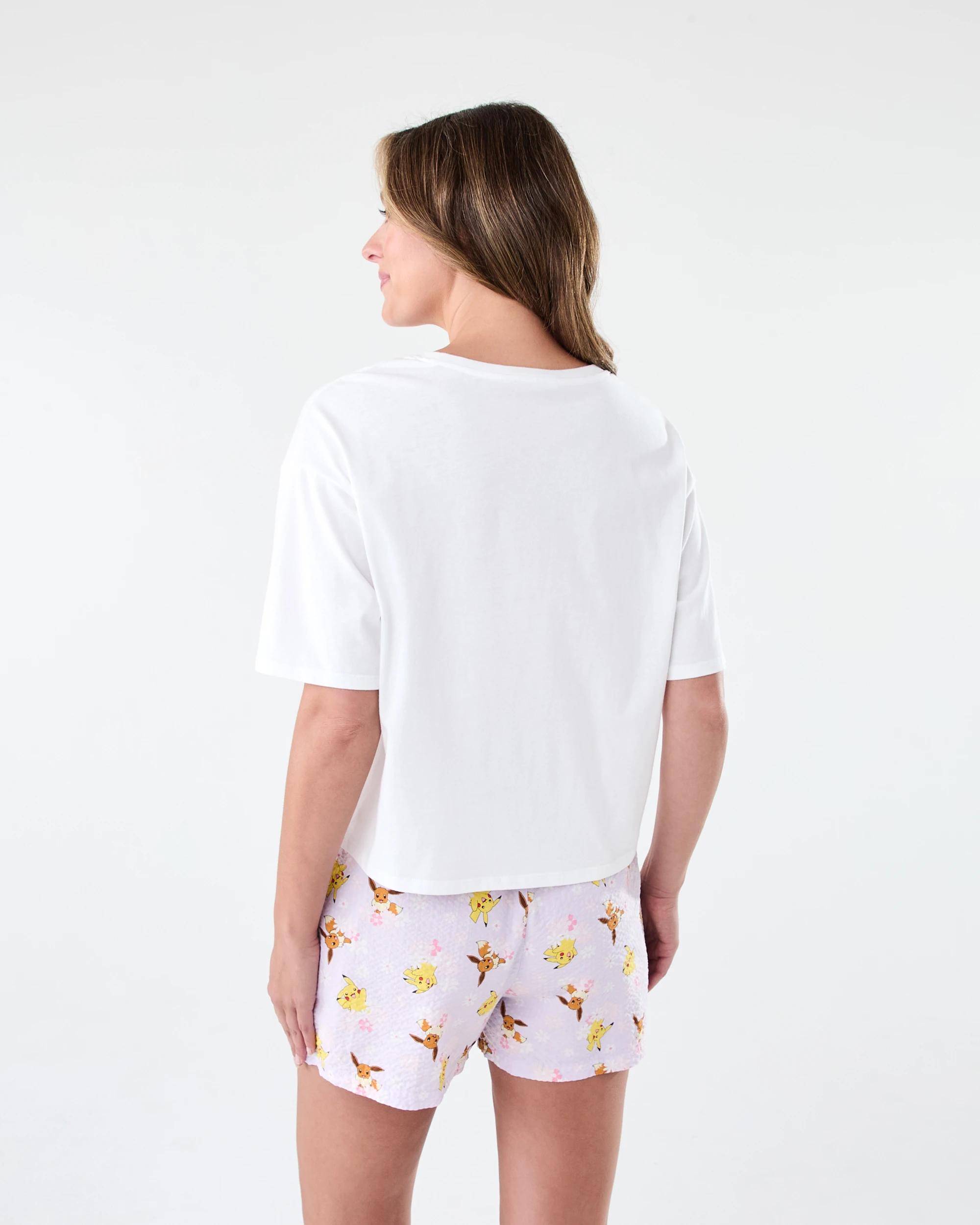 3 Pokemon License Knit Top and Woven Shorts Pyjama Set Pokemon, 3 of 8