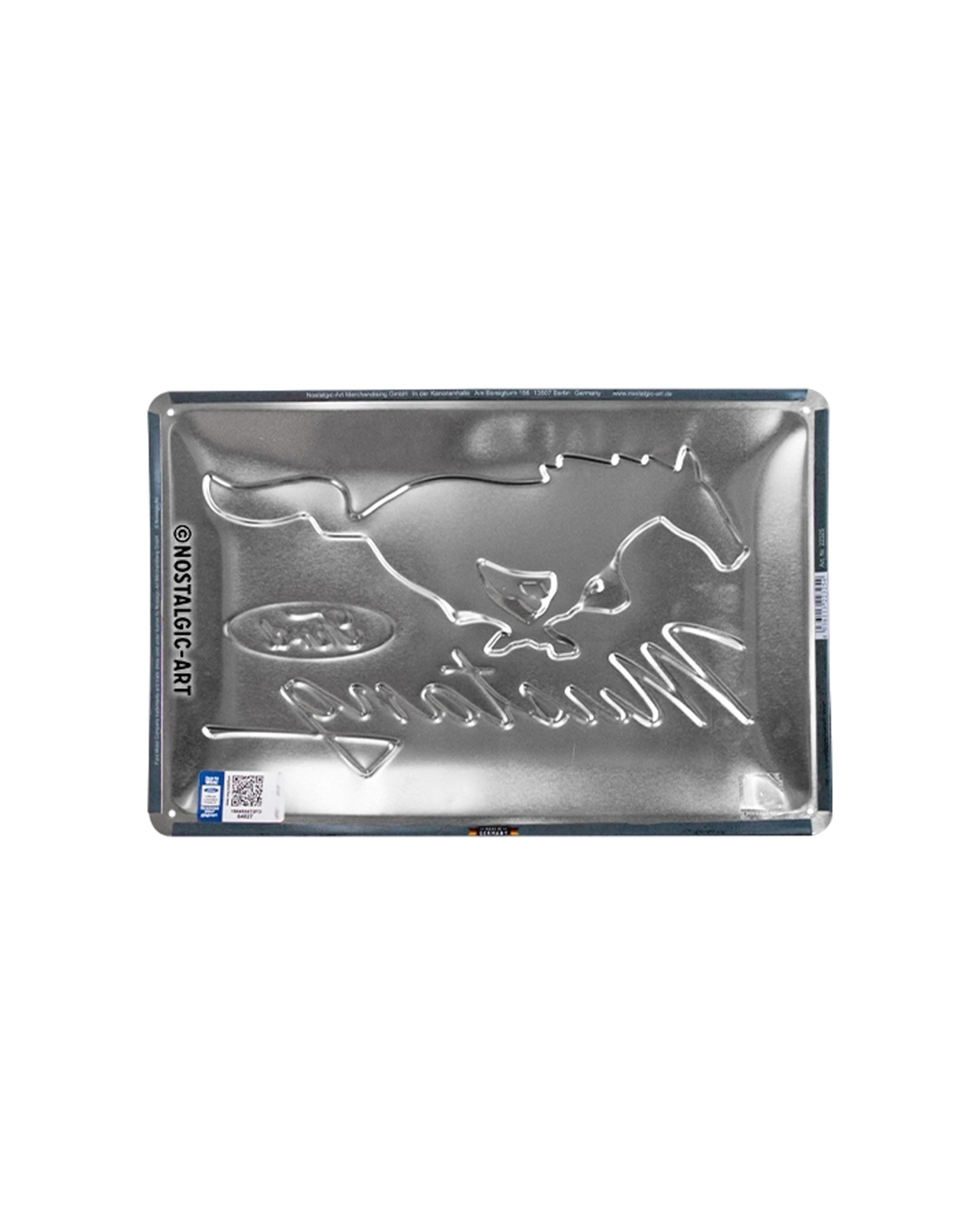 3 Nostalgic-Art Medium 20x30cm Metal Wall Art Sign Plaque - Ford Mustang Horse Logo - Multi, 3 of 4