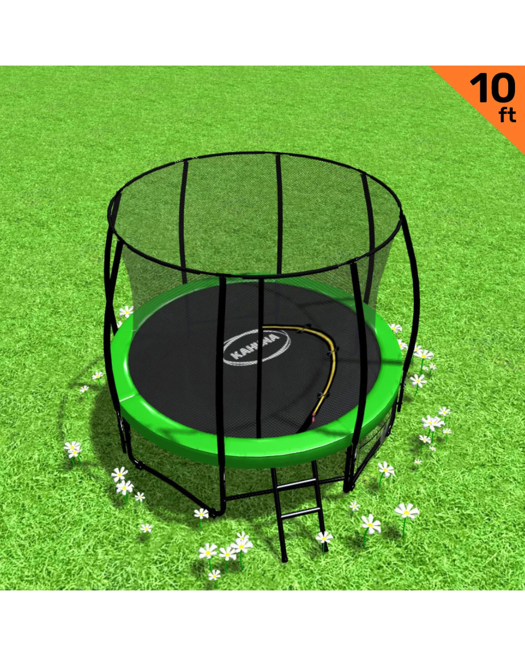 2 Kahuna 10 ft Trampoline - Green, 2 of 6