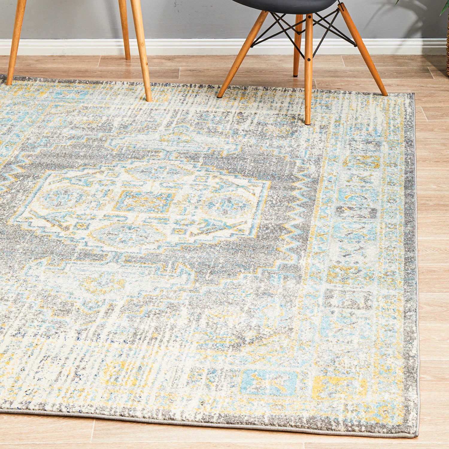 4 Common Ground Rugs Era 944 400x300cm - Extra Extra Large Pet Friendly Floor Rug - Grey, 4 of 8