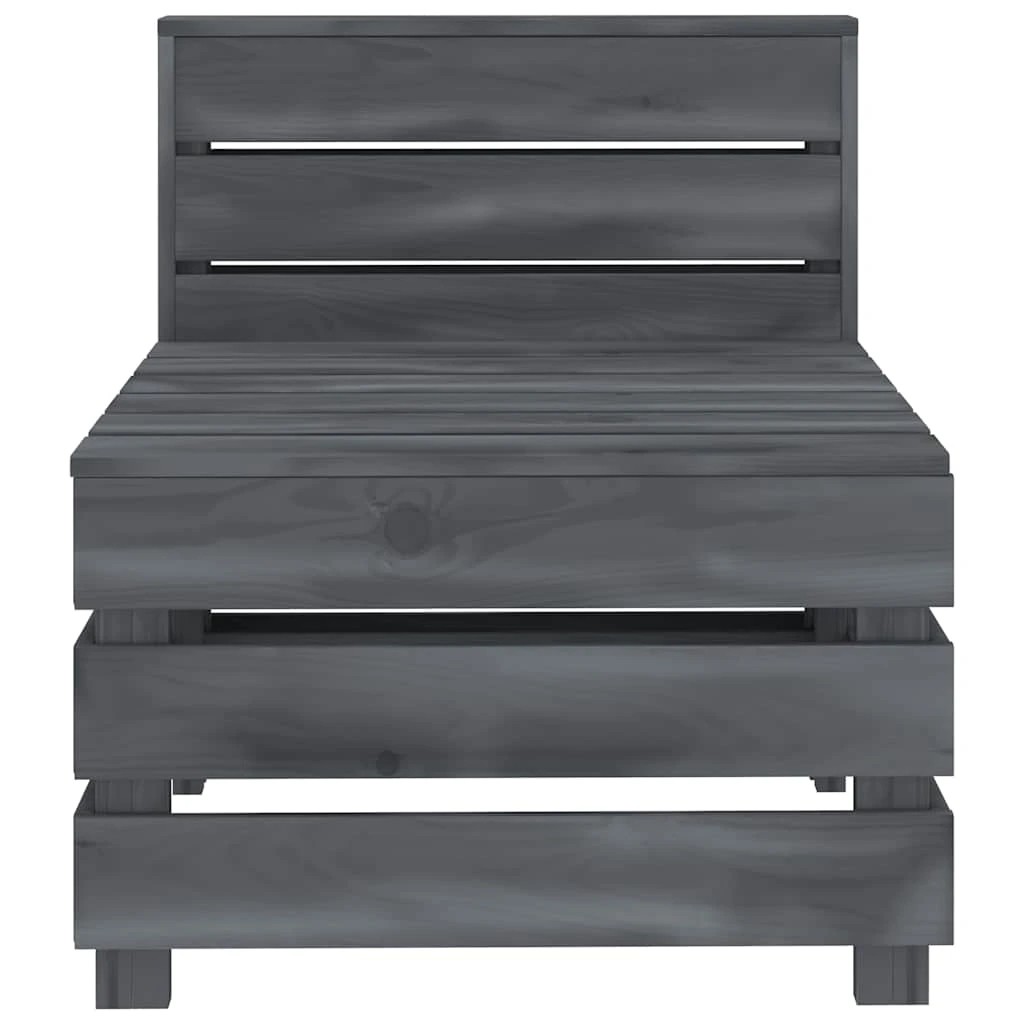 2 vidaXL Pallet sofa Stackable - Grey, 2 of 5