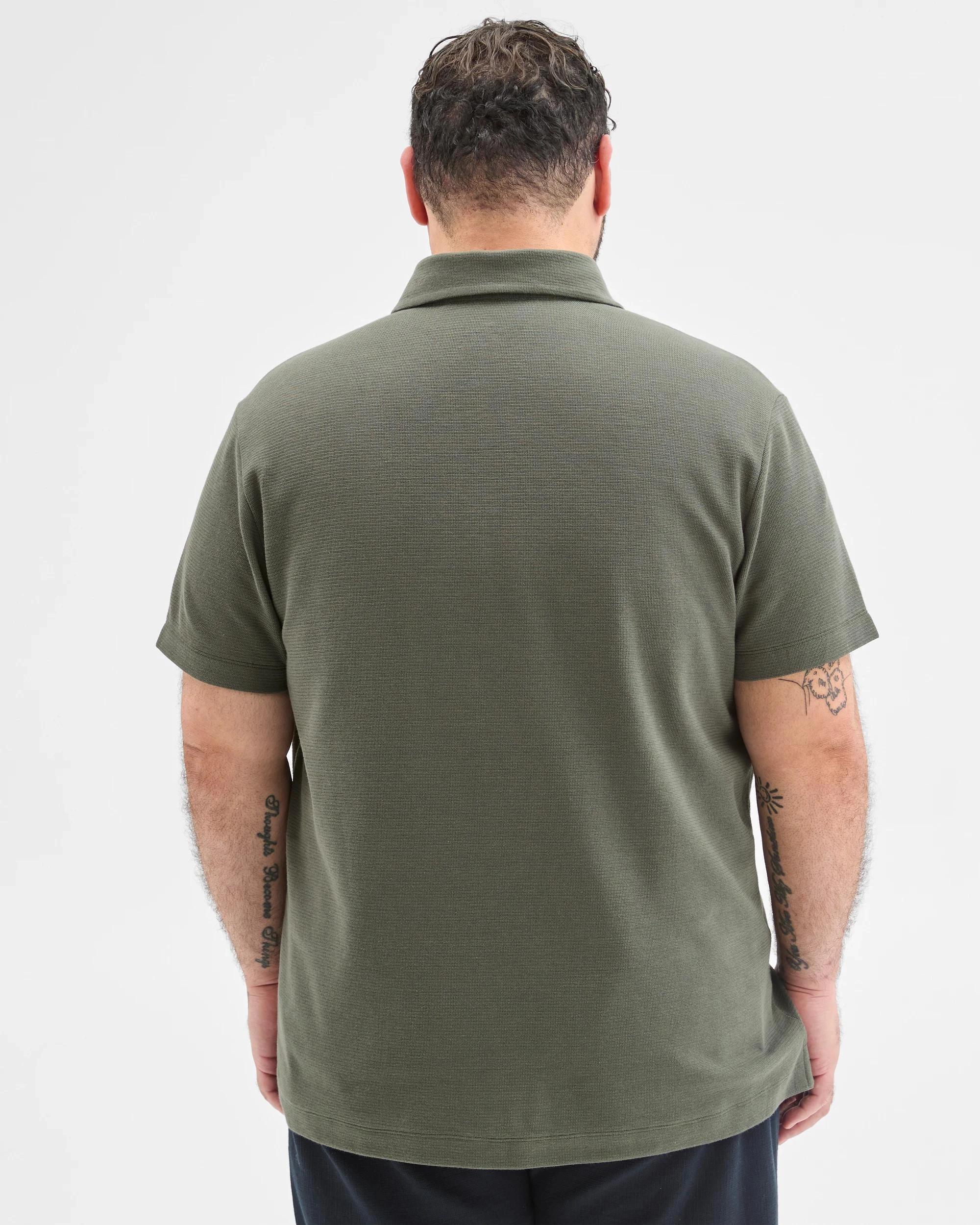 5 Target Man Plus Plus Size Australian Cotton Smart Knit Polo Top SCARAB, 5 of 5