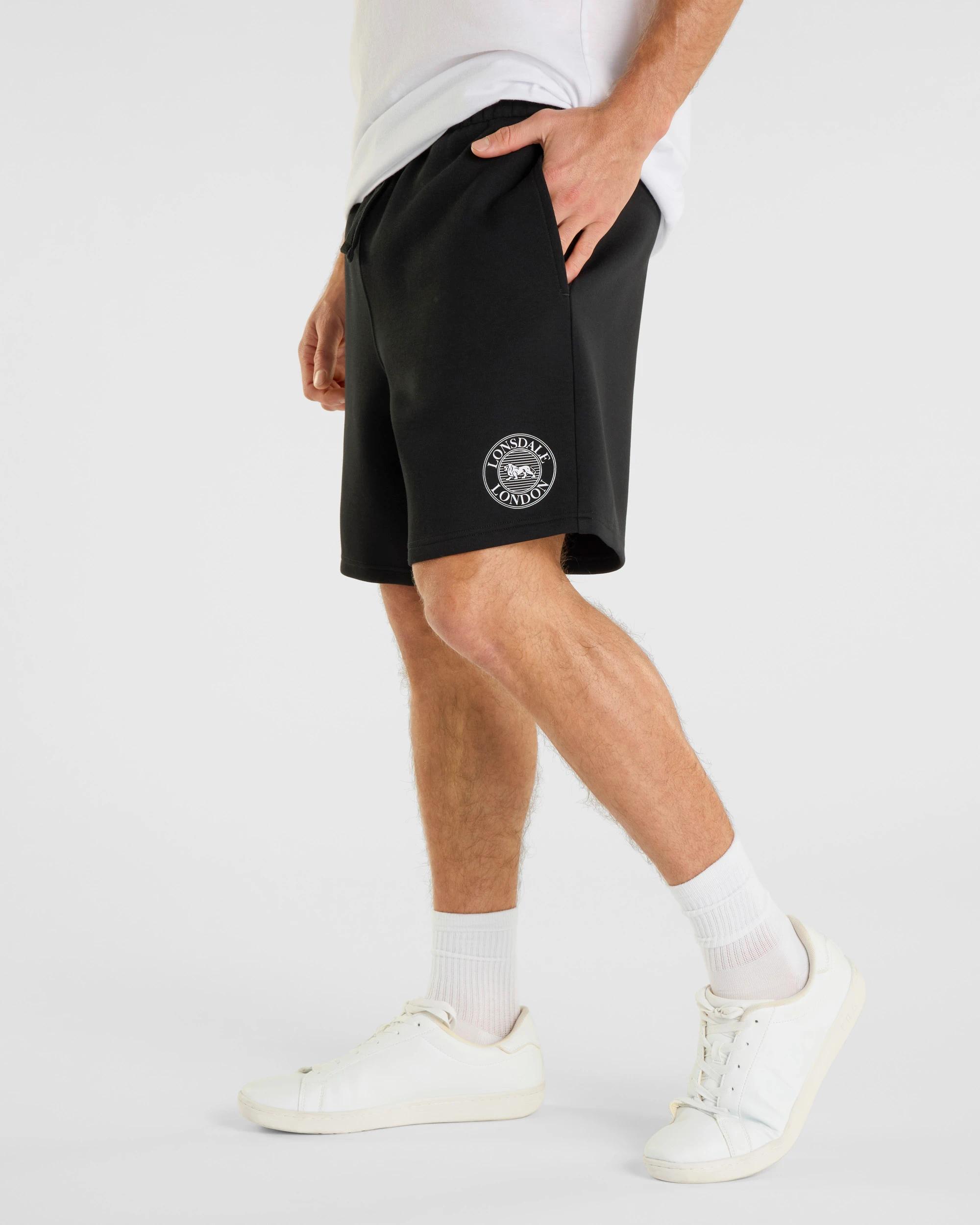 1 Varsity Shorts - Lonsdale London BLACK, 1 of 7
