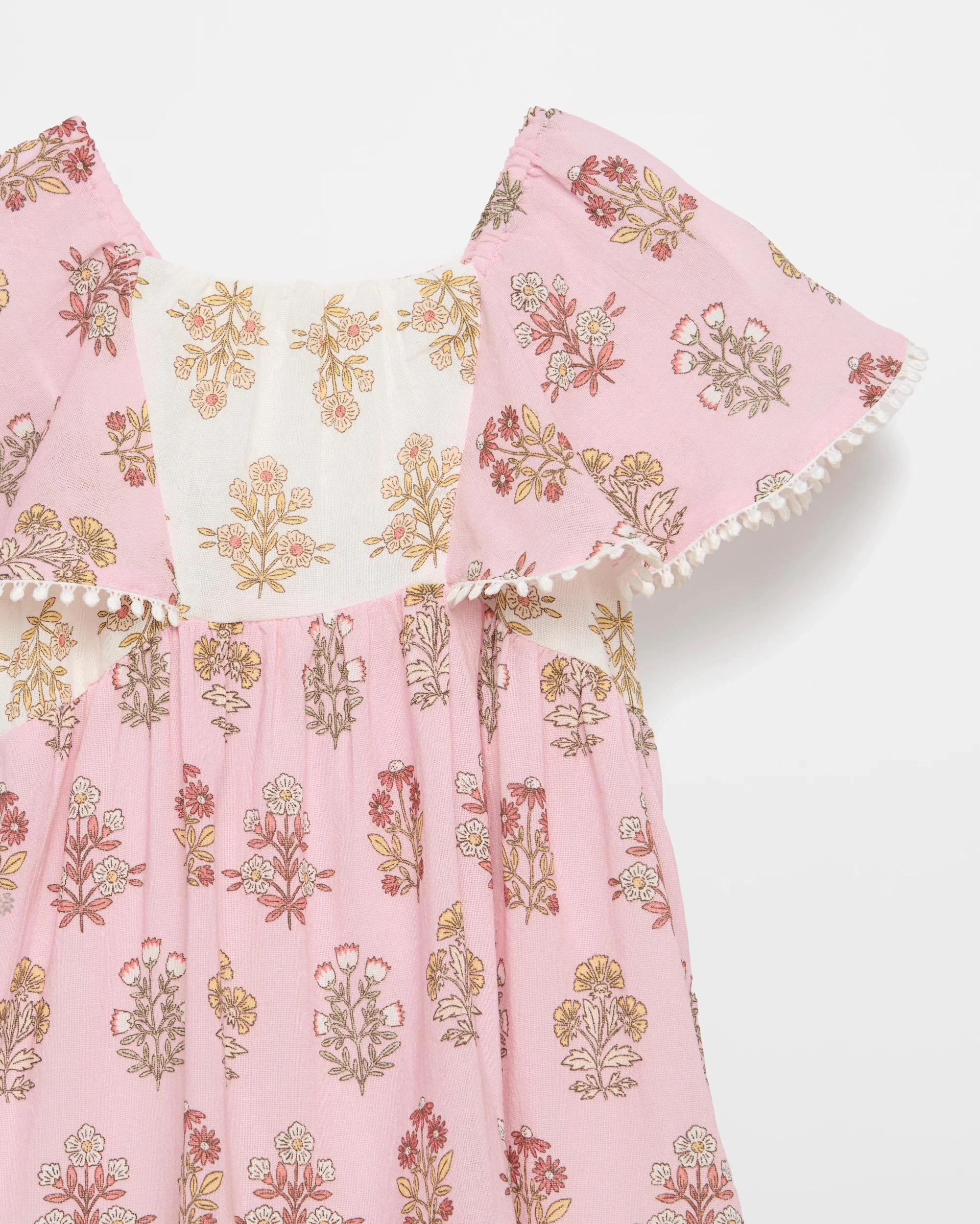 2 Taregt Kids Australian Cotton Woven Prairie Printed Dress STAMP FLORAL, 2 of 2