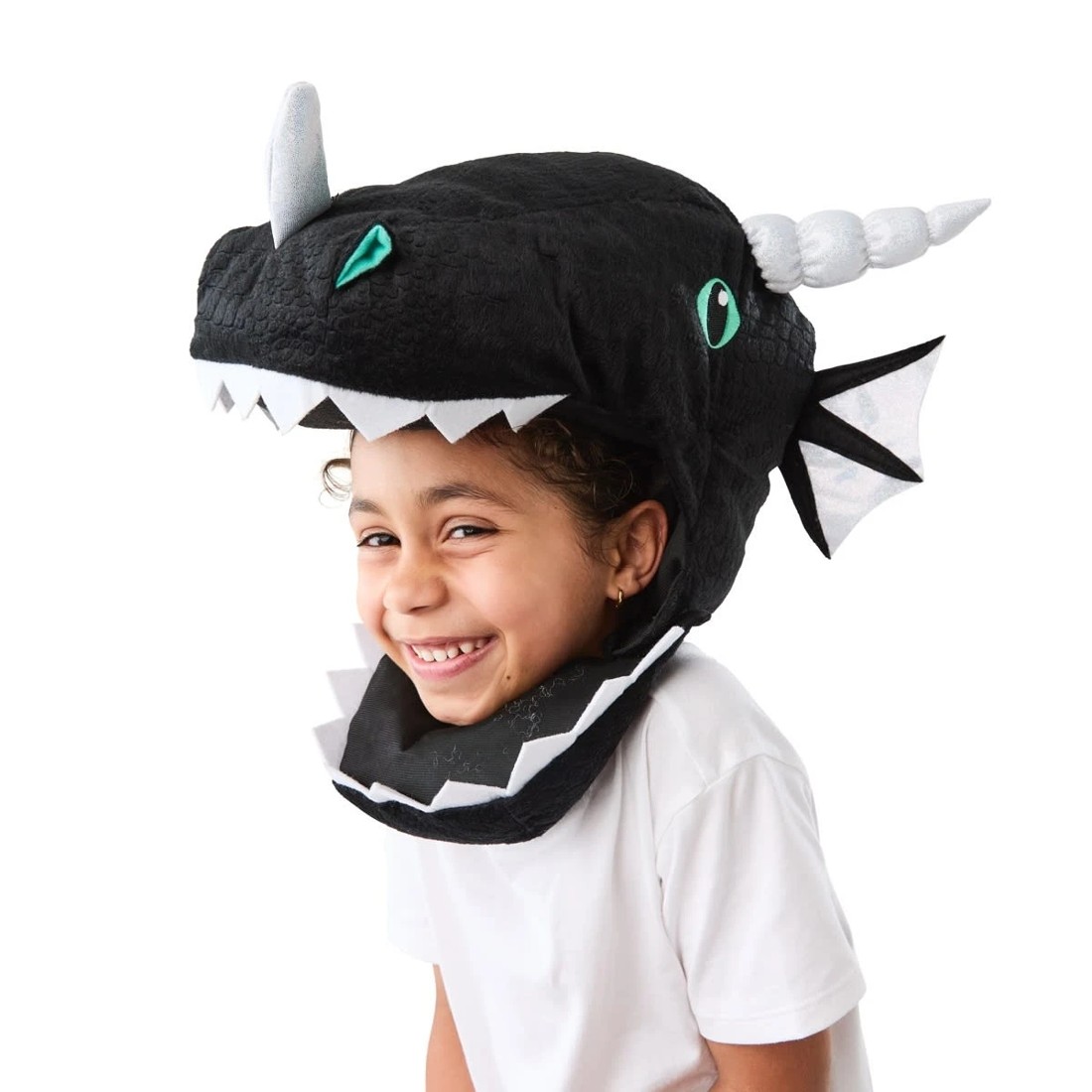 1 Plush Head Mask - Dragon, Ages 4+, 1 of 5
