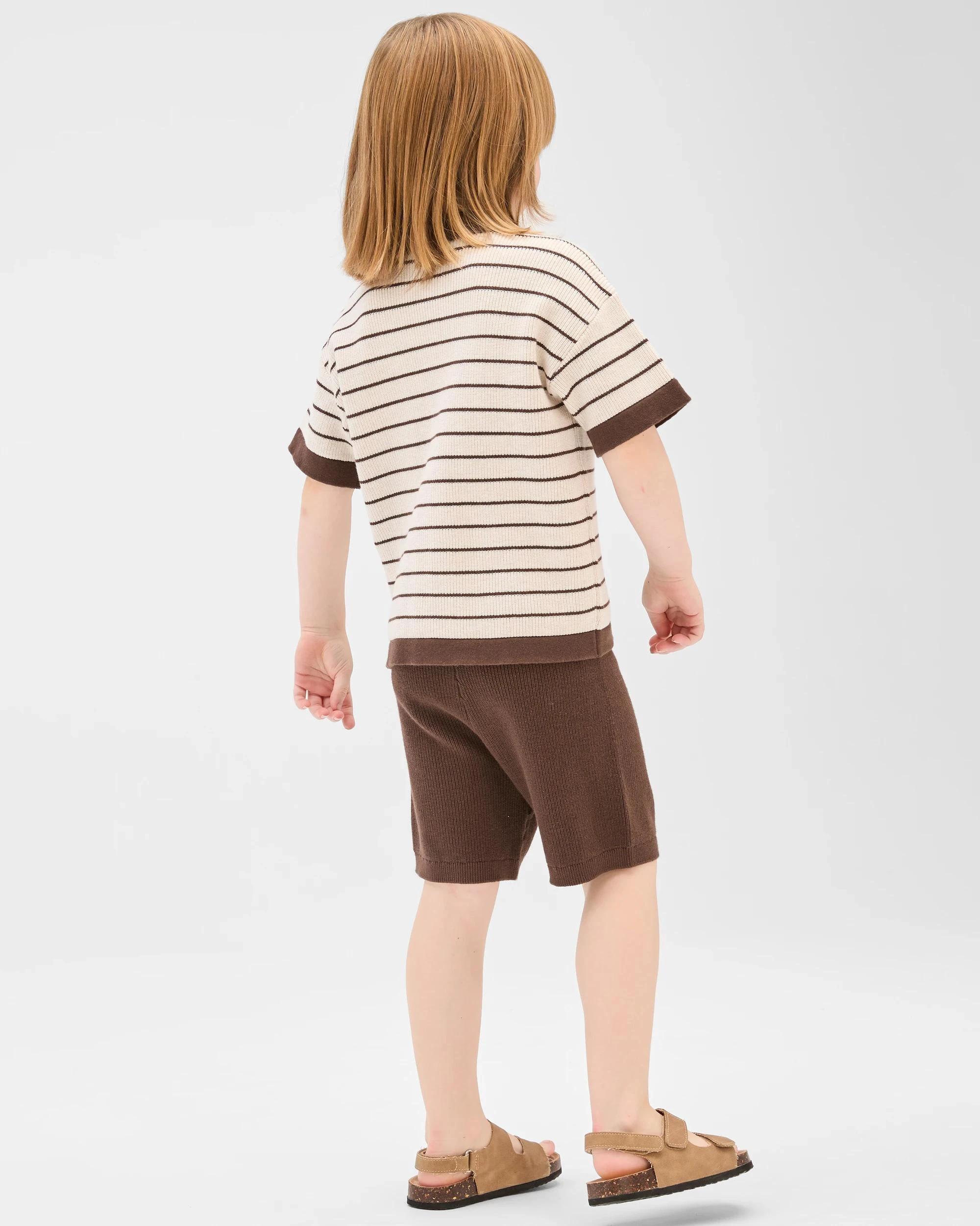 4 Target Australian Cotton T-Shirt and Short 2 Piece Set BROWN, 4 of 6