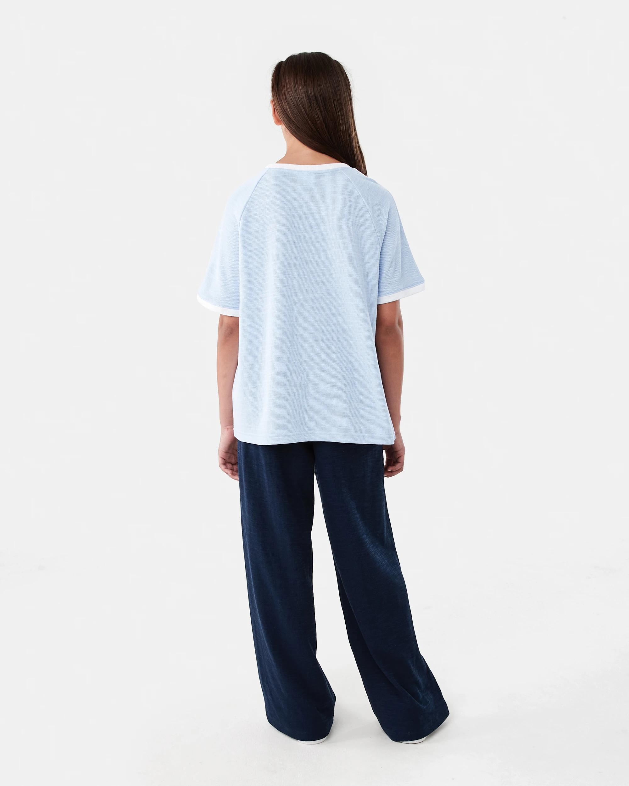 8 Textured Knit T-shirt Blu Badge, 8 of 8