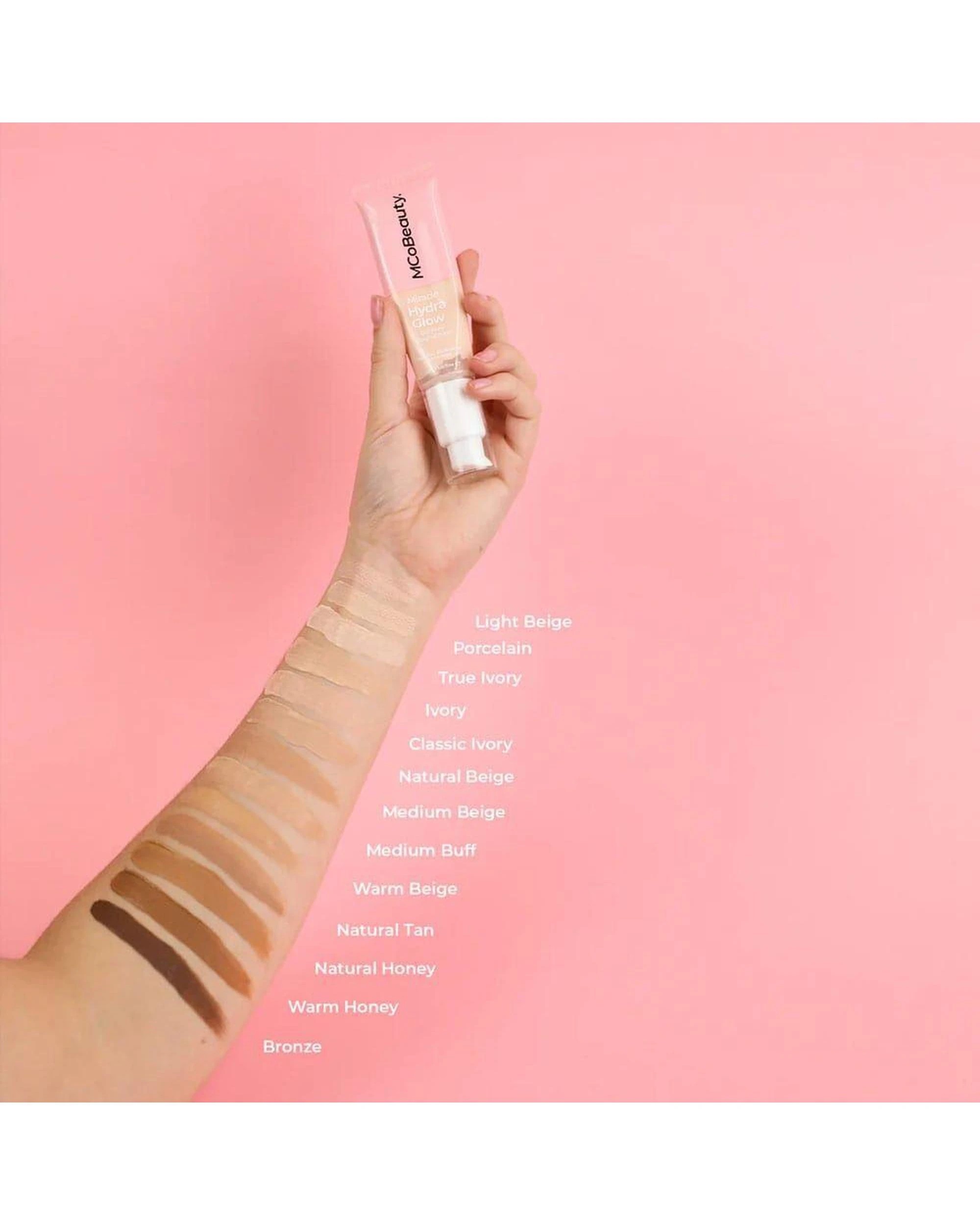 6 2 x MCoBeauty Miracle Hydro Glow Oil Free Foundation 30mL - Natural Honey - Beige, 6 of 7