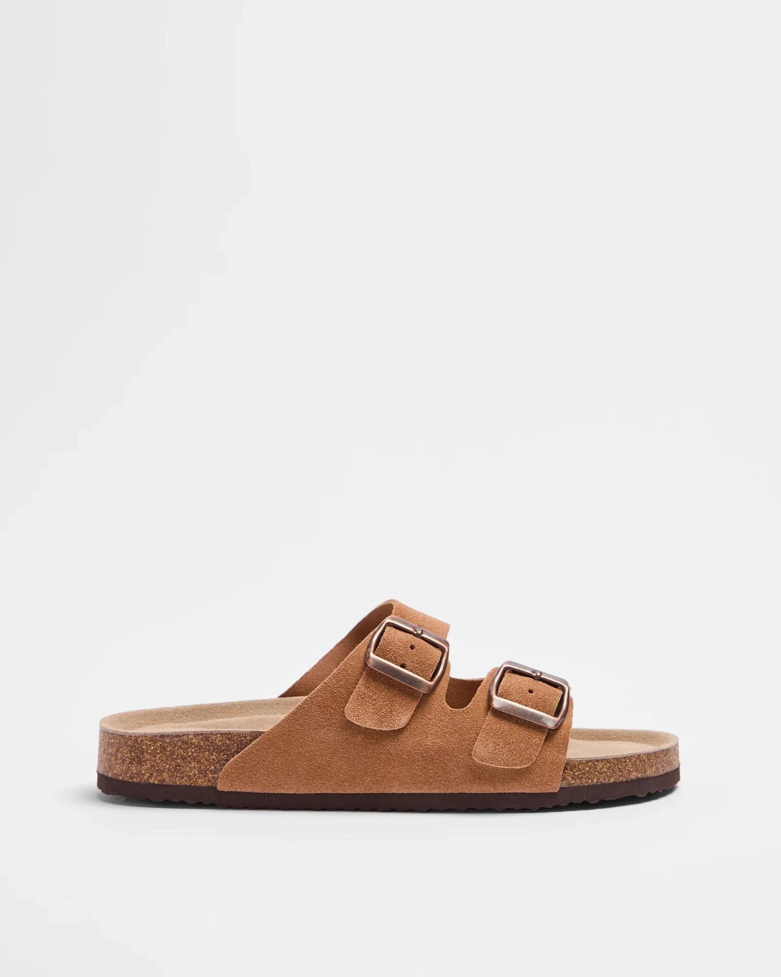 1 Target Womens Genuine Leather Moulded Cork Sandal TAN, 1 of 2