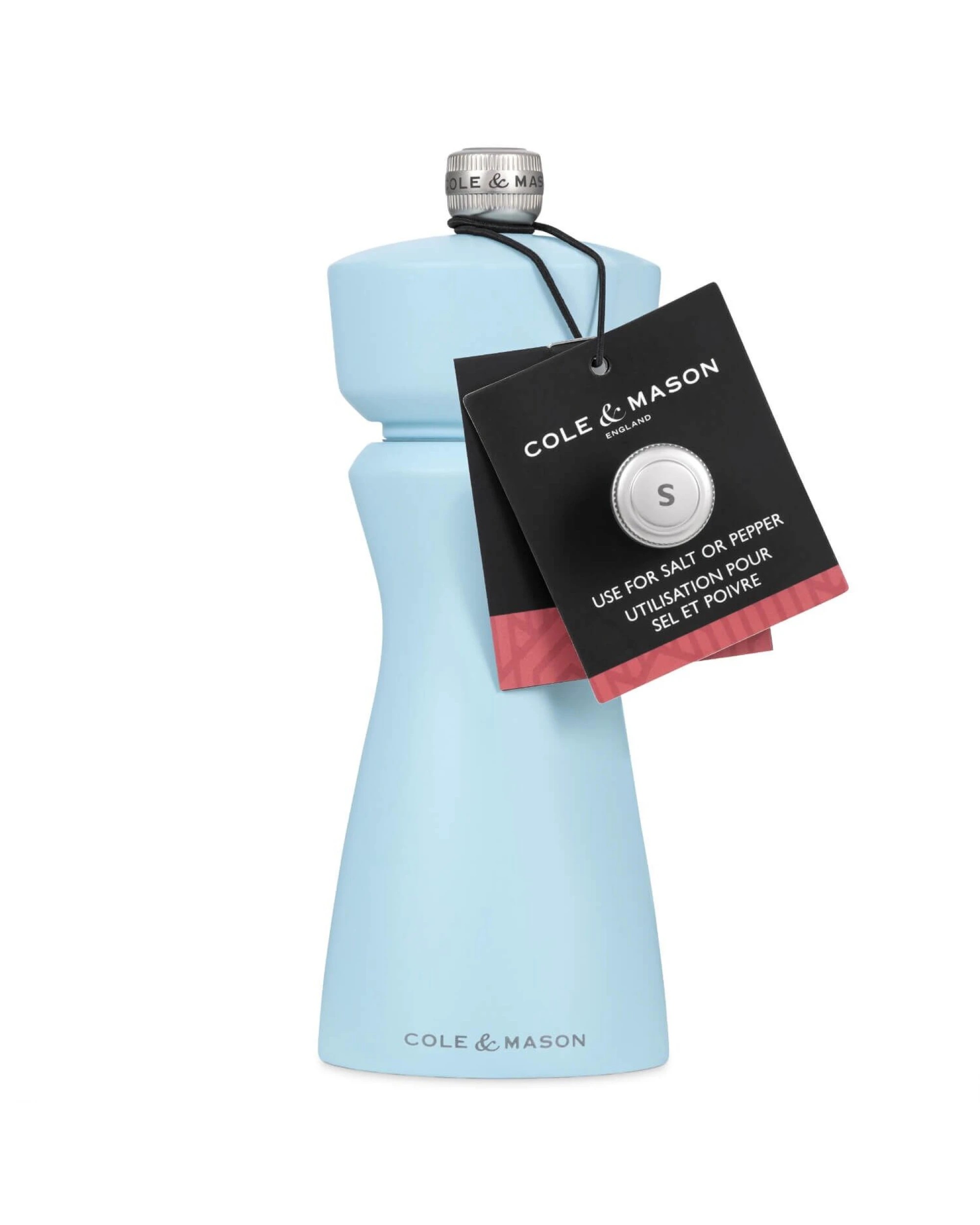 3 Cole & Mason Kenton Salt & Pepper Mill 150mm Adjustable Ceramic Grinder in Blue, 3 of 10