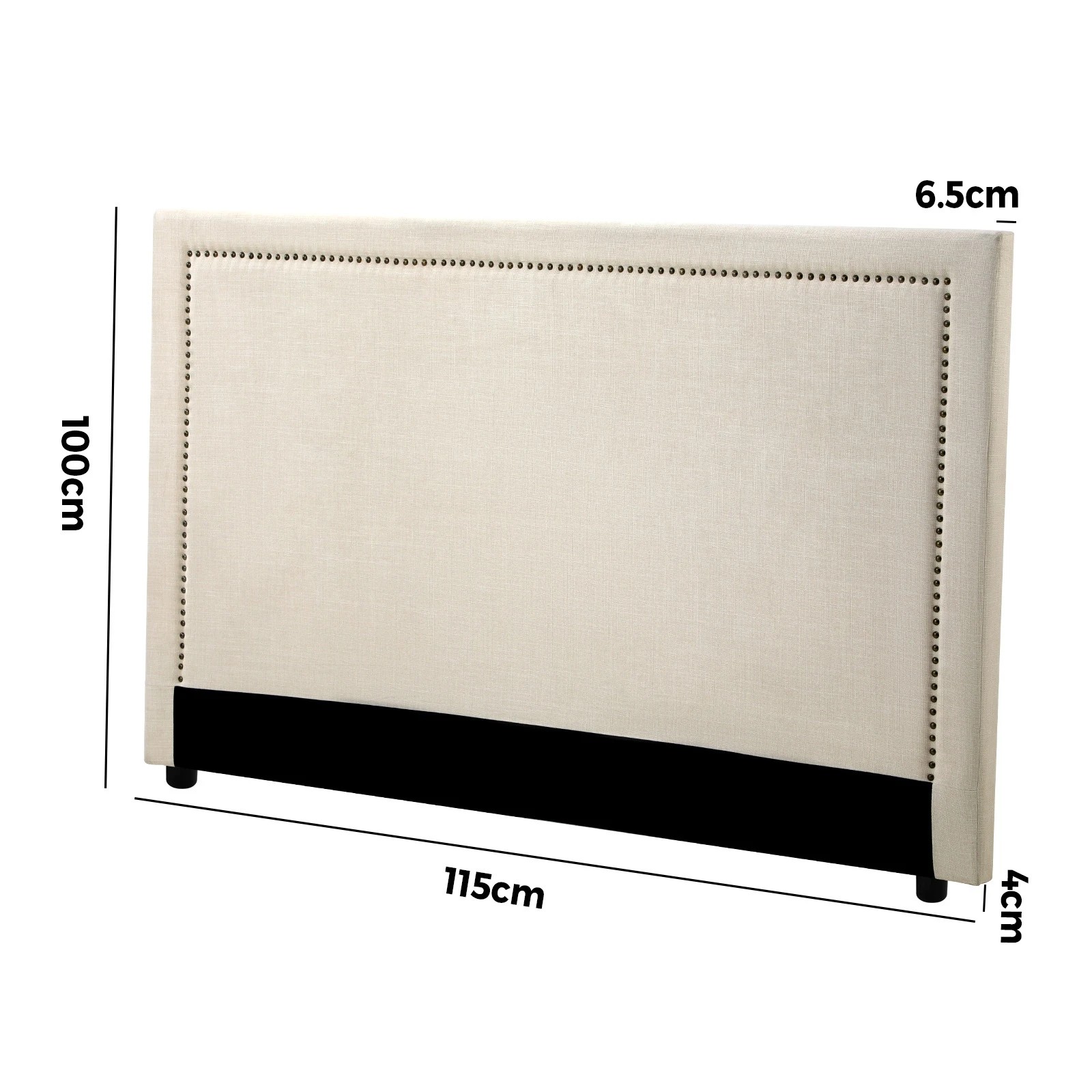 10 Oikiture King Single Bed Headboard Bedhead Bedroom Furniture
 - Beige, 10 of 10